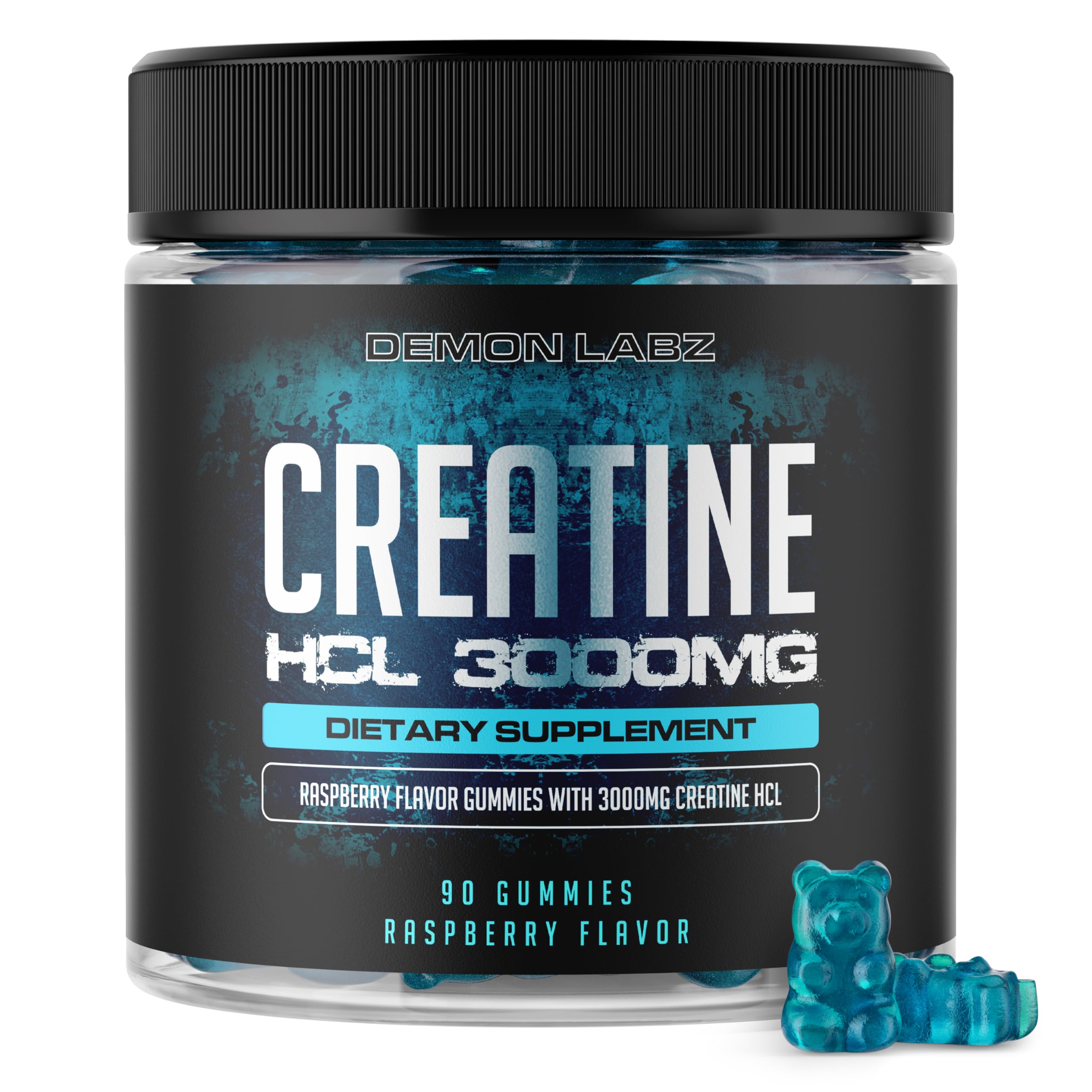 Foto 2 pulgar | Gominolas De Creatina Demon Labz 3000 Mg Frambuesa Vegana 90 - Venta Internacional.