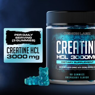 Foto 2 | Gominolas De Creatina Demon Labz 3000 Mg Frambuesa Vegana 90 - Venta Internacional.