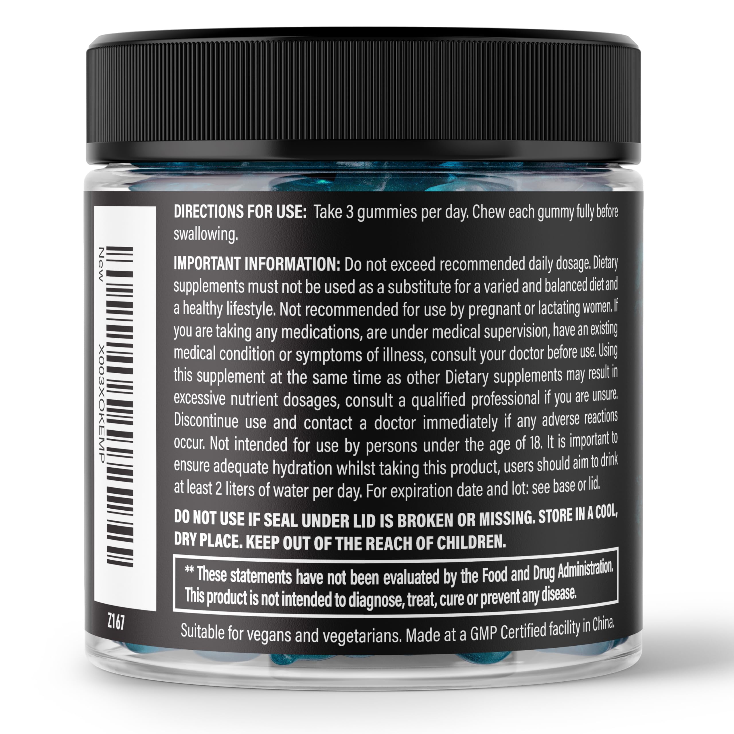 Foto 6 pulgar | Gominolas De Creatina Demon Labz 3000 Mg Frambuesa Vegana 90 - Venta Internacional.