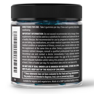Foto 5 | Gominolas De Creatina Demon Labz 3000 Mg Frambuesa Vegana 90 - Venta Internacional.