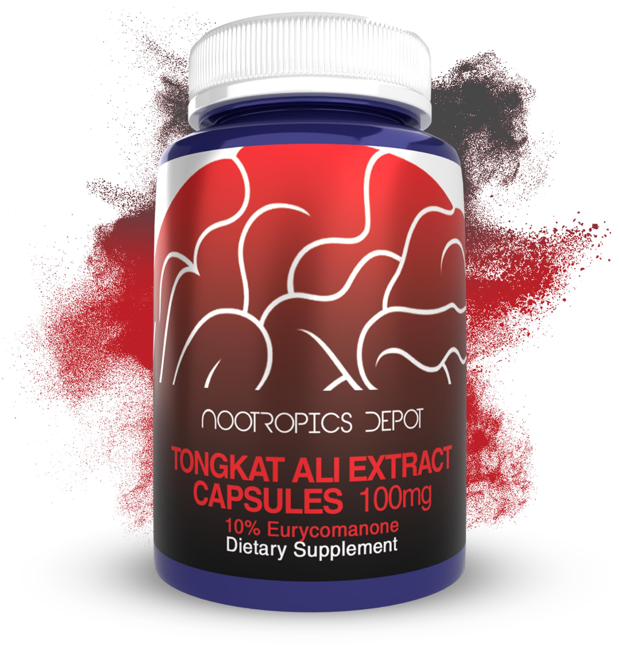 Foto 2 pulgar | Suplemento Nootropics Depot Tongkat Ali Extract 100 Mg 60 Cápsulas - Venta Internacional.