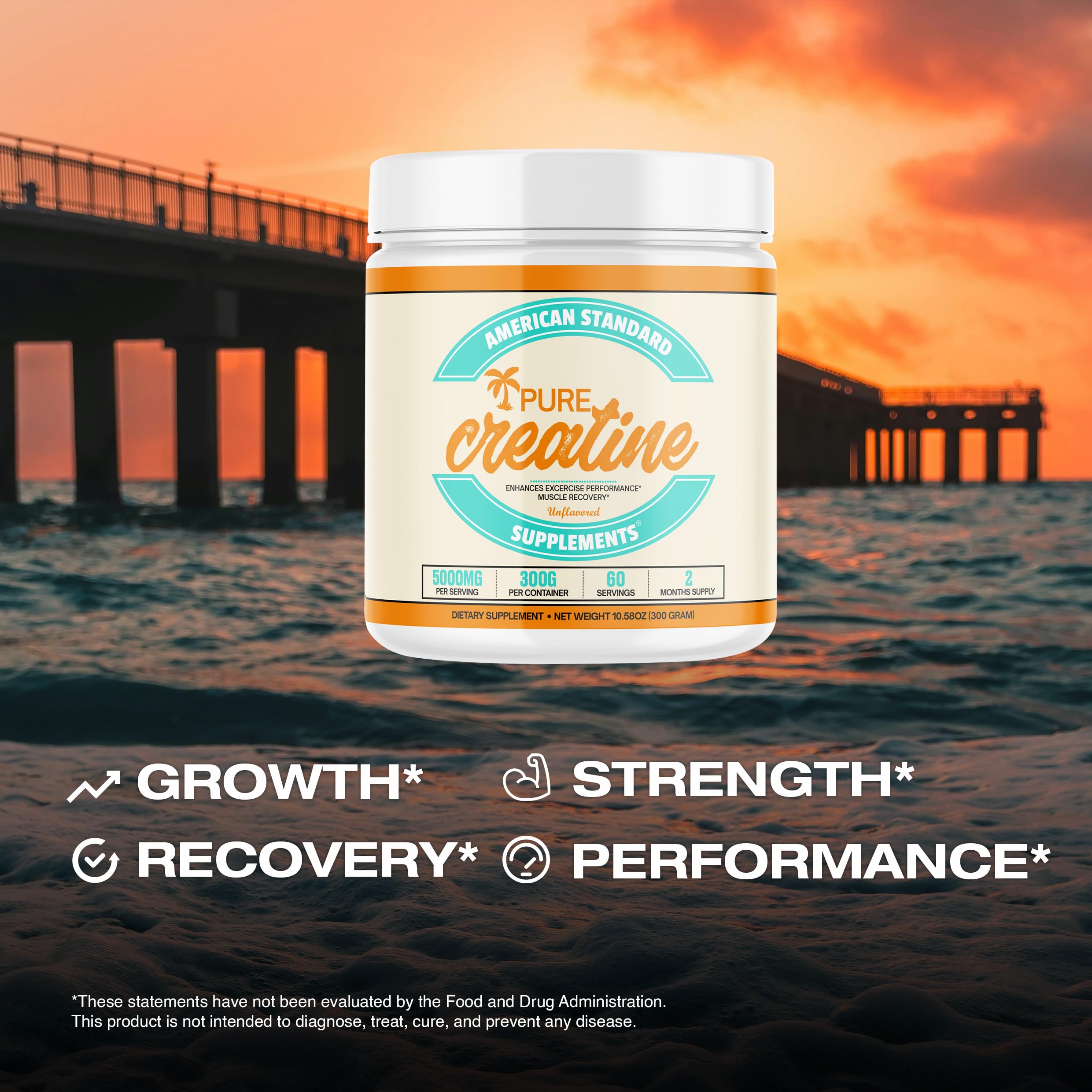 Foto 4 pulgar | Suplemento American Standard Supplements Monohidrato De Creatina, 300 G - Venta Internacional.