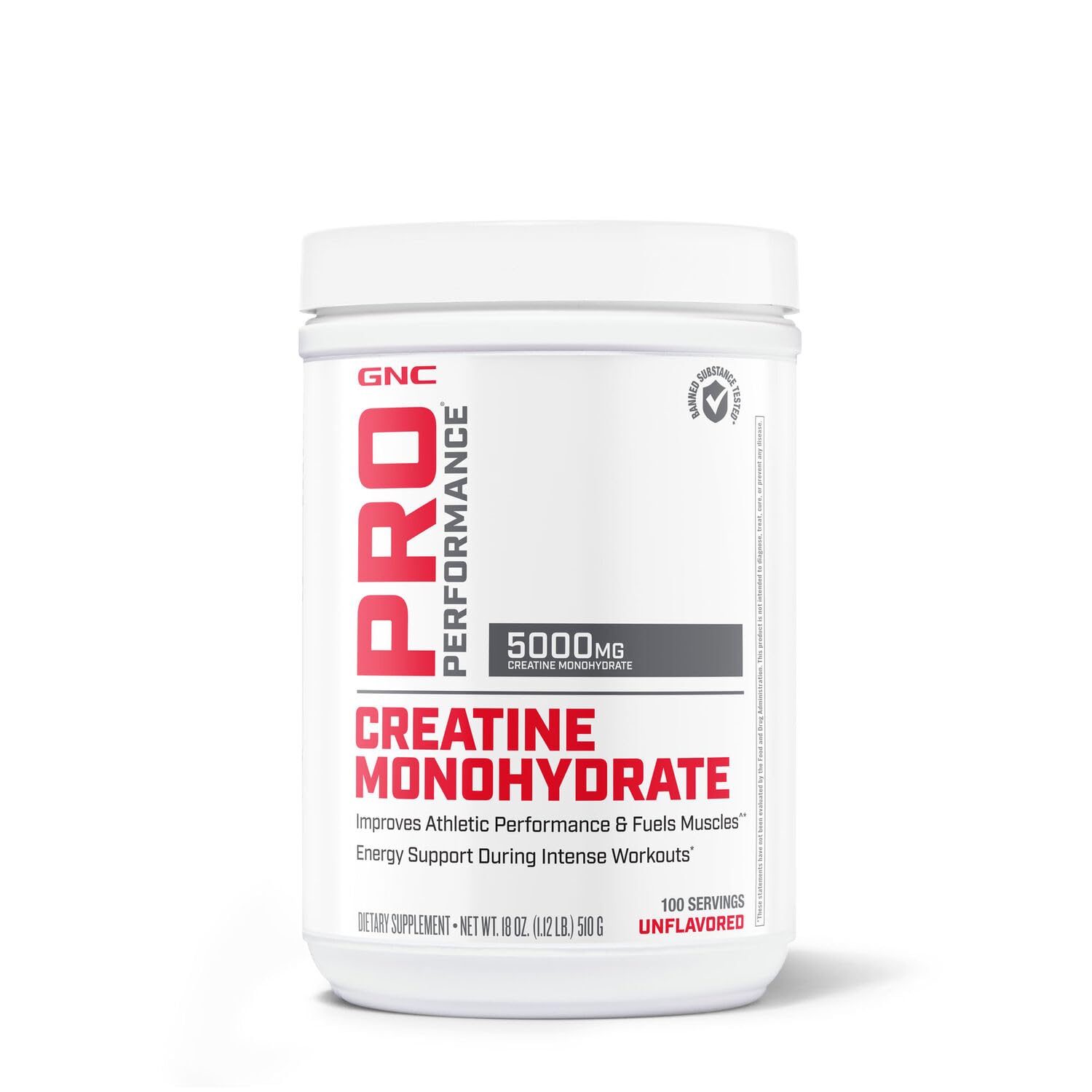 Foto 2 pulgar | Suplemento De Monohidrato De Creatina Gnc Pro Performance 100 Porciones - Venta Internacional.