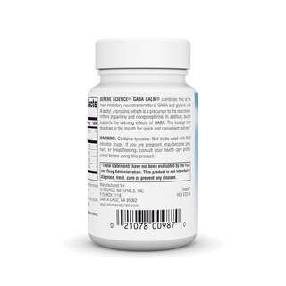 Foto 3 | Supplement Source Naturals Serene Science Gaba Calm 60 Pastillas - Venta Internacional.