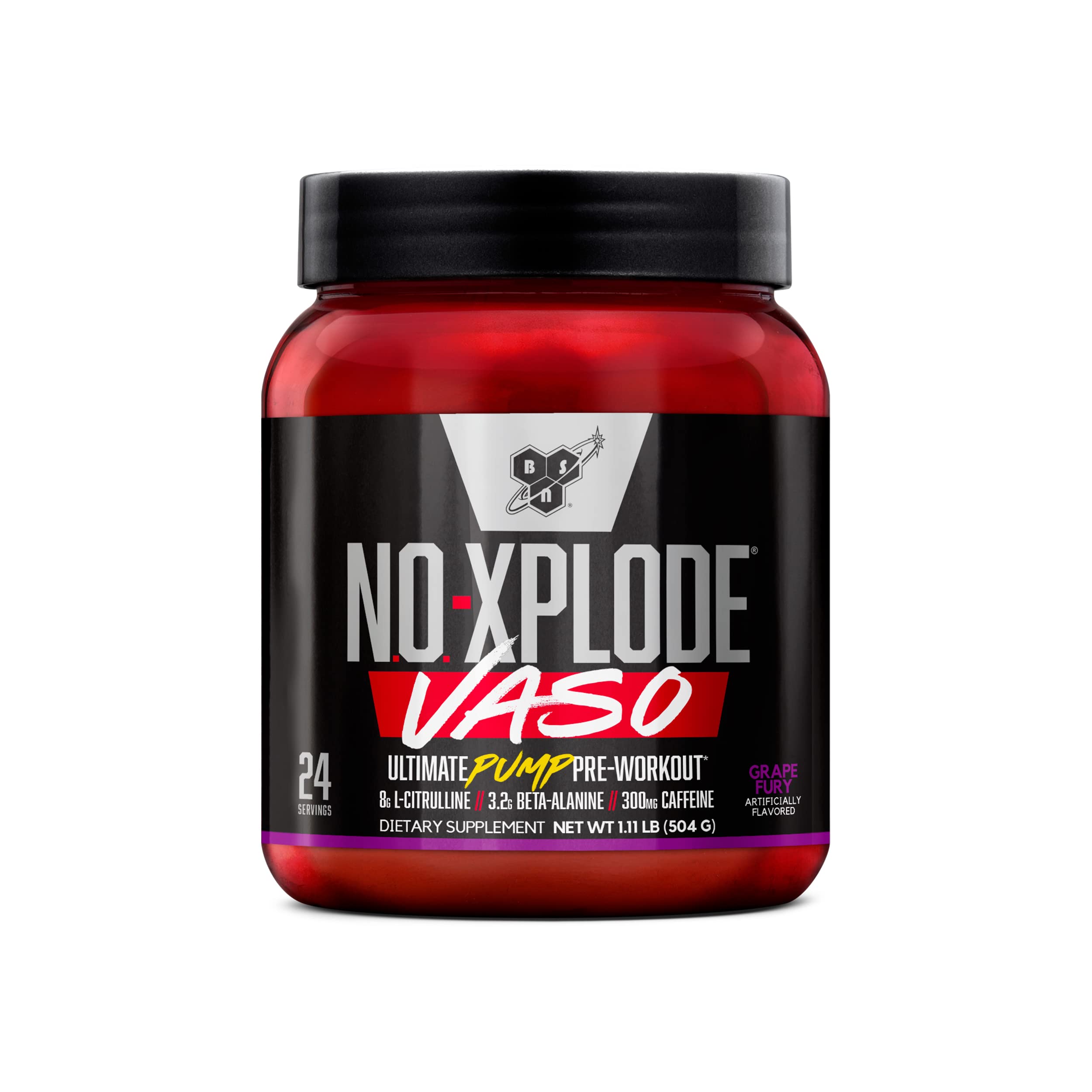 Foto 1 | Polvo Para Antes Del Entrenamiento Bsn N.o.-xplode, 24 Porciones, Uva - Venta Internacional.