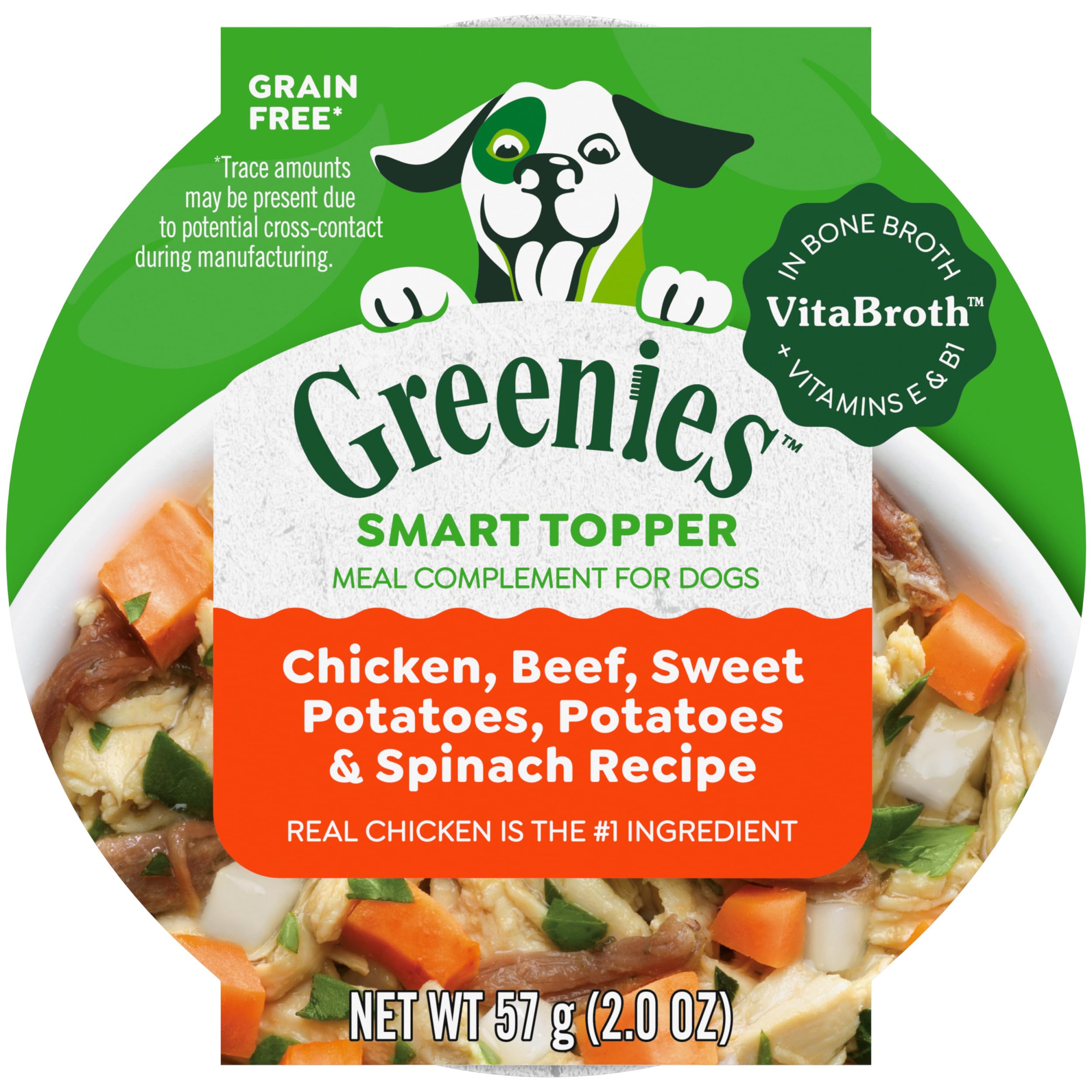 Foto 2 pulgar | Mezcla Húmeda Para Perros Greenies Smart Topper Con Alto Contenido De Proteínas - Venta Internacional.