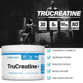 Foto 4 | Suplemento Trucreatine+ De Pescience Con Monohidrato De Creatina, 30 Dosis - Venta Internacional.