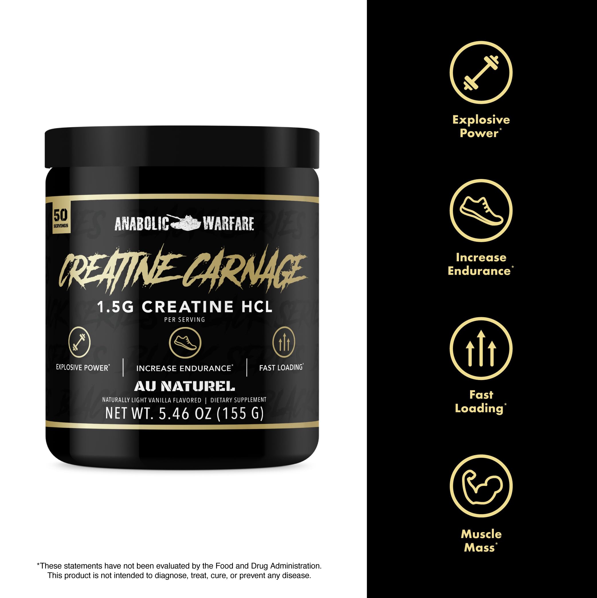 Foto 5 pulgar | Suplemento Anabolic Warfare Creatine Carnage Hcl - Venta Internacional.