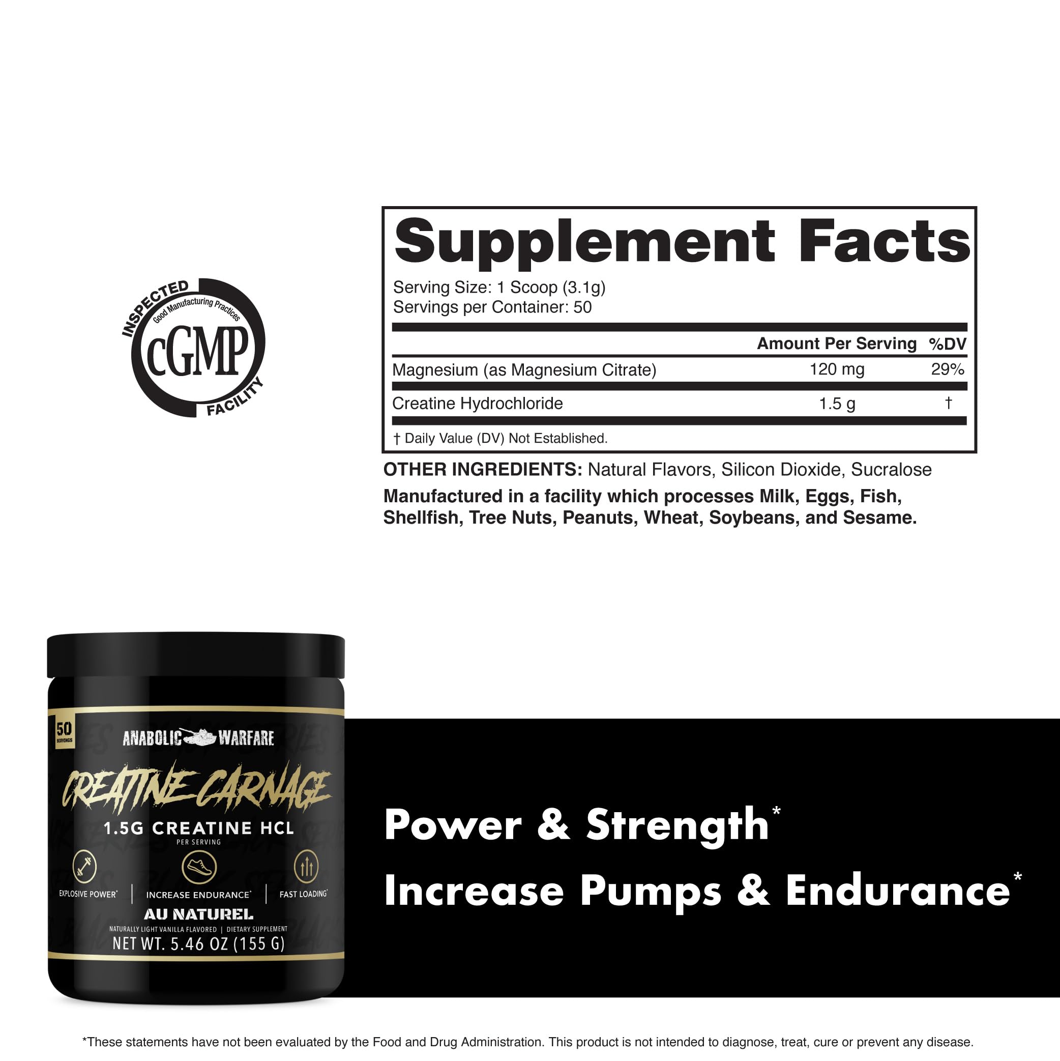 Foto 6 pulgar | Suplemento Anabolic Warfare Creatine Carnage Hcl - Venta Internacional.