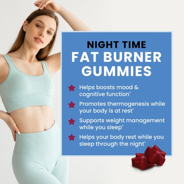 Foto 3 pulgar | Gomitas Quemagrasas Nocturnas Nobi Nutrition, 60 Unidades - Venta Internacional.