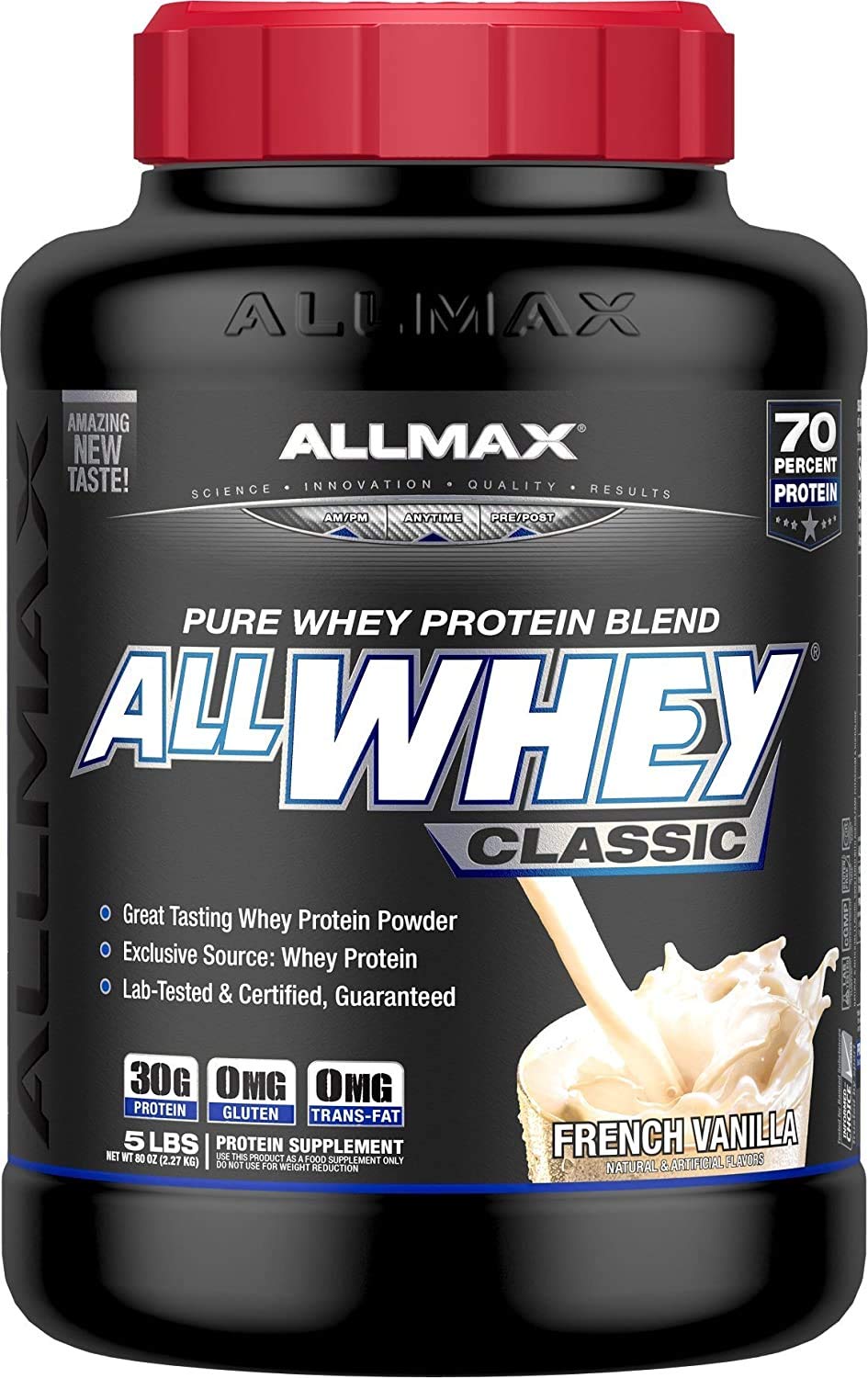 Foto 2 pulgar | Proteína De Suero Allmax Nutrition Allwhey Classic Vainilla 2,27 Kg - Venta Internacional.