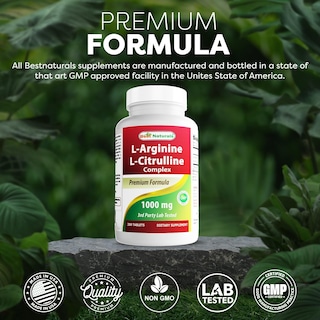 Foto 5 | Suplemento Best Naturals L-arginina L-citrulina 250 Comprimidos - Venta Internacional.