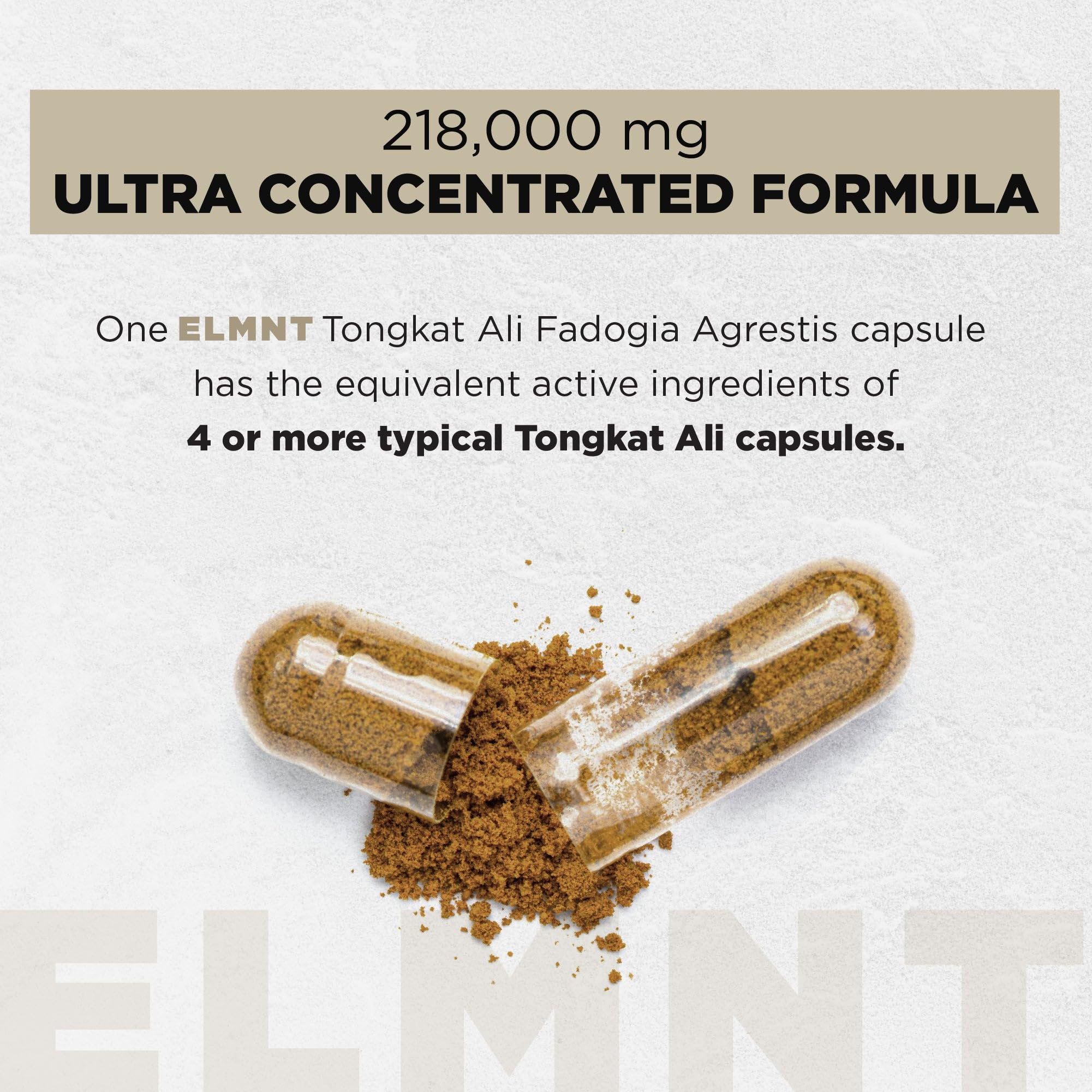 Foto 4 pulgar | Suplemento Terra Elmnt Tongkat Ali De 228.000 Mg Con Fadogia Agrestis - Venta Internacional.