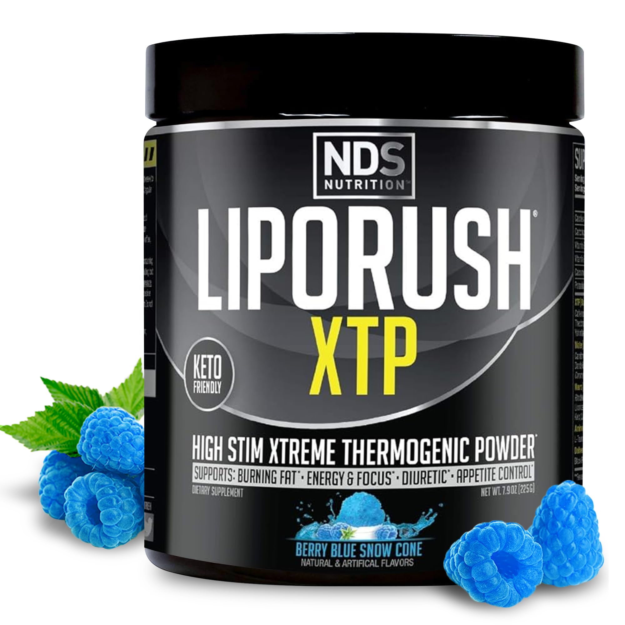 Foto 2 pulgar | Quemador De Grasa Termogénico Liporush Nds Nutrition Xtp Blue Berry - Venta Internacional.