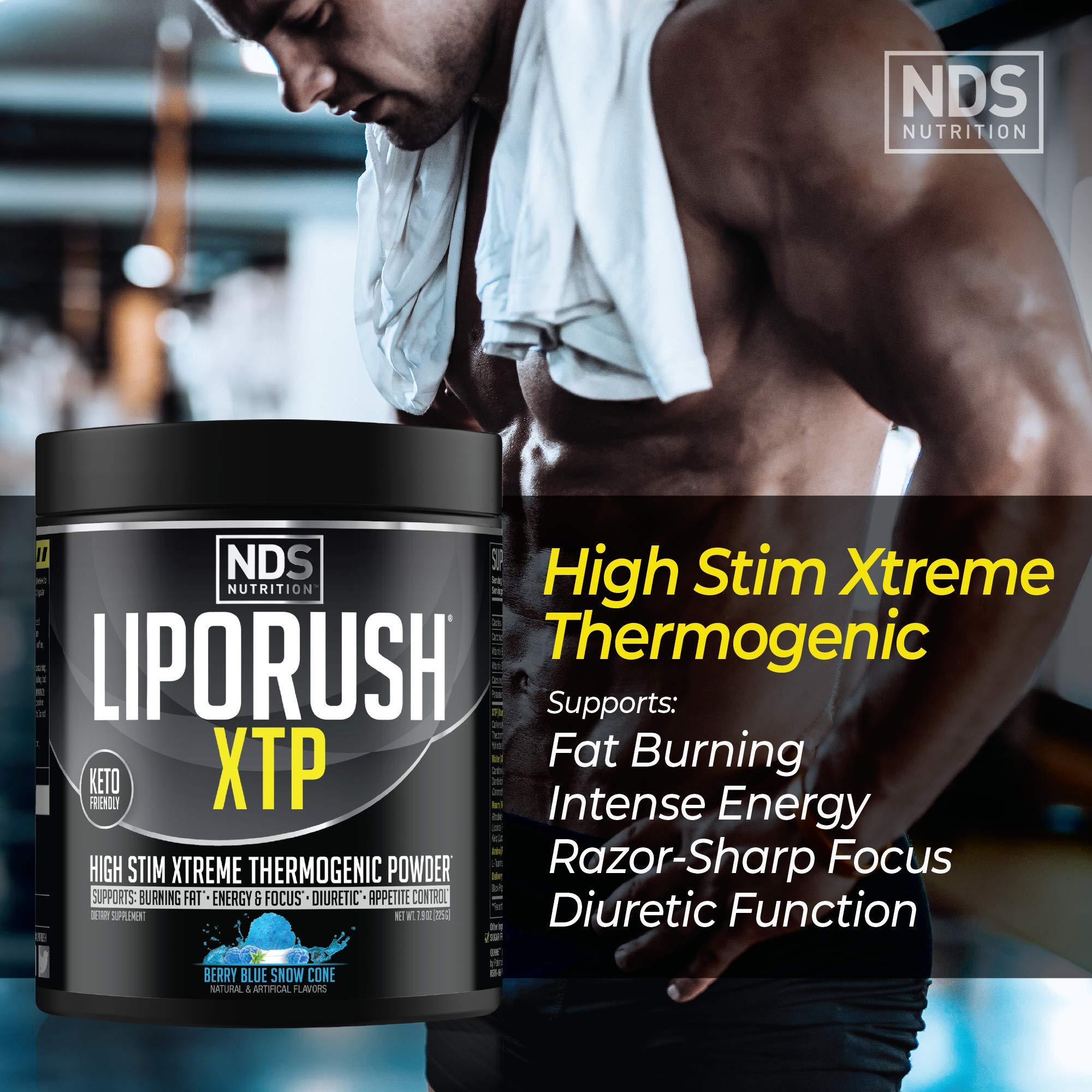 Foto 4 pulgar | Quemador De Grasa Termogénico Liporush Nds Nutrition Xtp Blue Berry - Venta Internacional.
