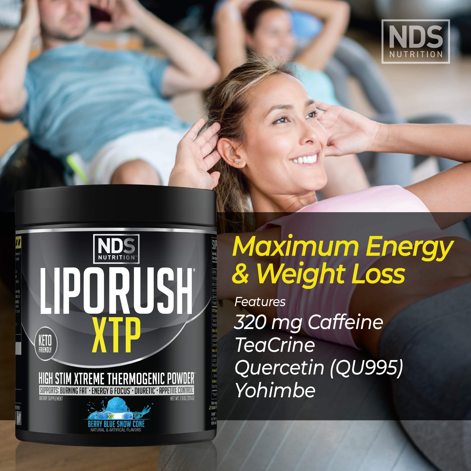 Foto 5 pulgar | Quemador De Grasa Termogénico Liporush Nds Nutrition Xtp Blue Berry - Venta Internacional.