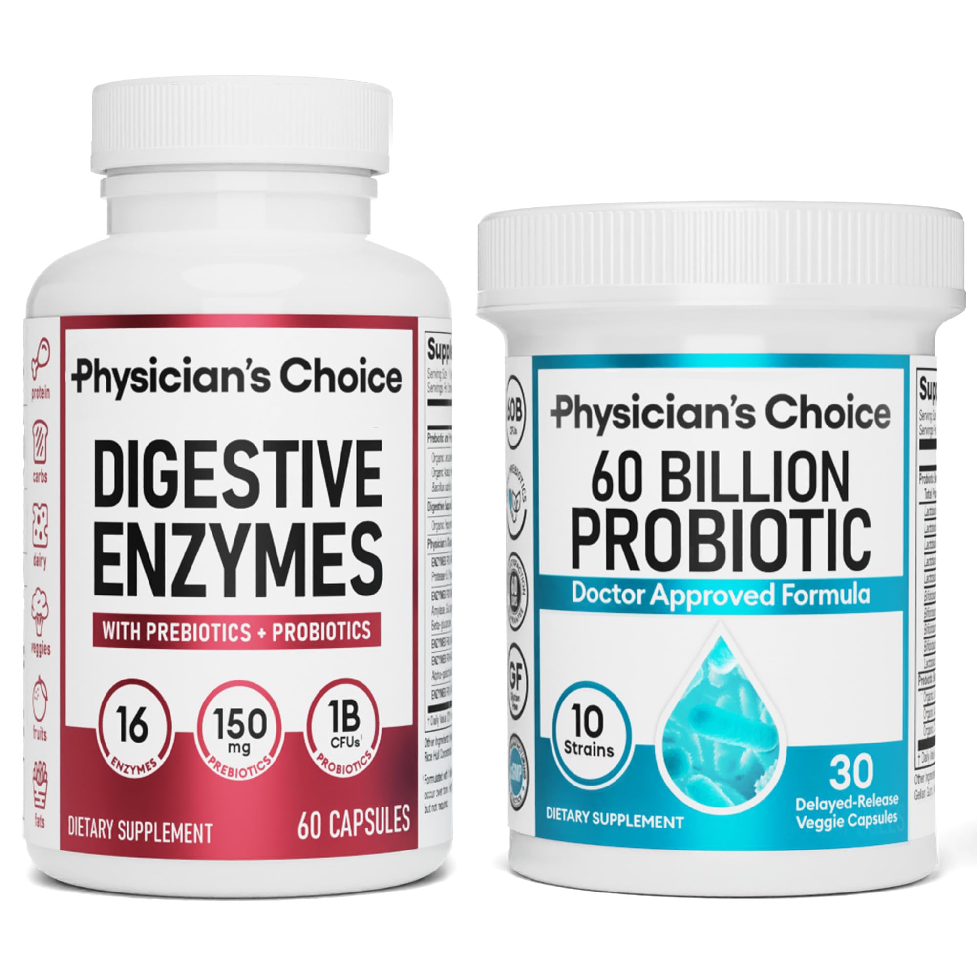Foto 2 pulgar | Paquete De Salud Digestiva Physician's Choice Probiotics 60b - Venta Internacional.
