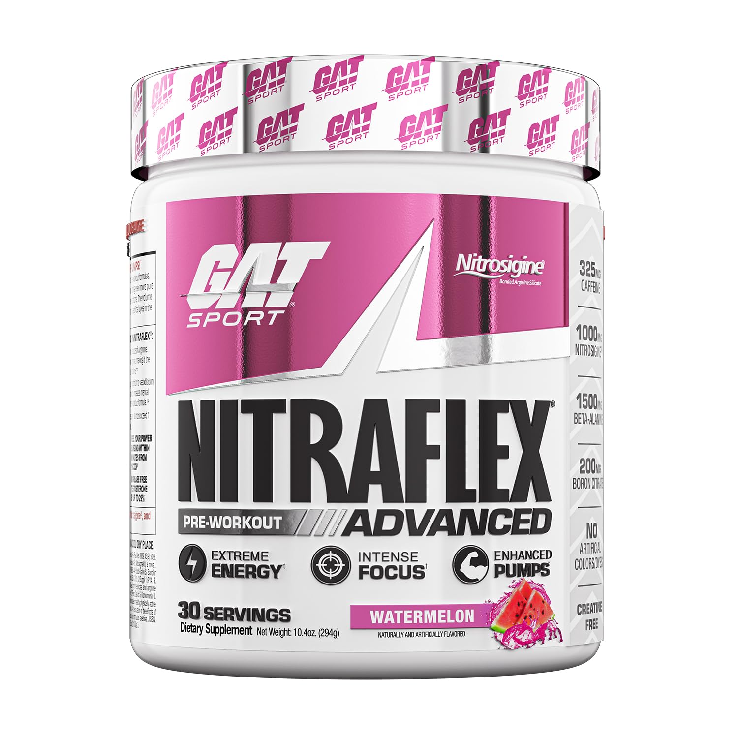 Foto 2 pulgar | Polvo Preentrenamiento Gat Sport Nitraflex Advanced Watermelon - Venta Internacional.