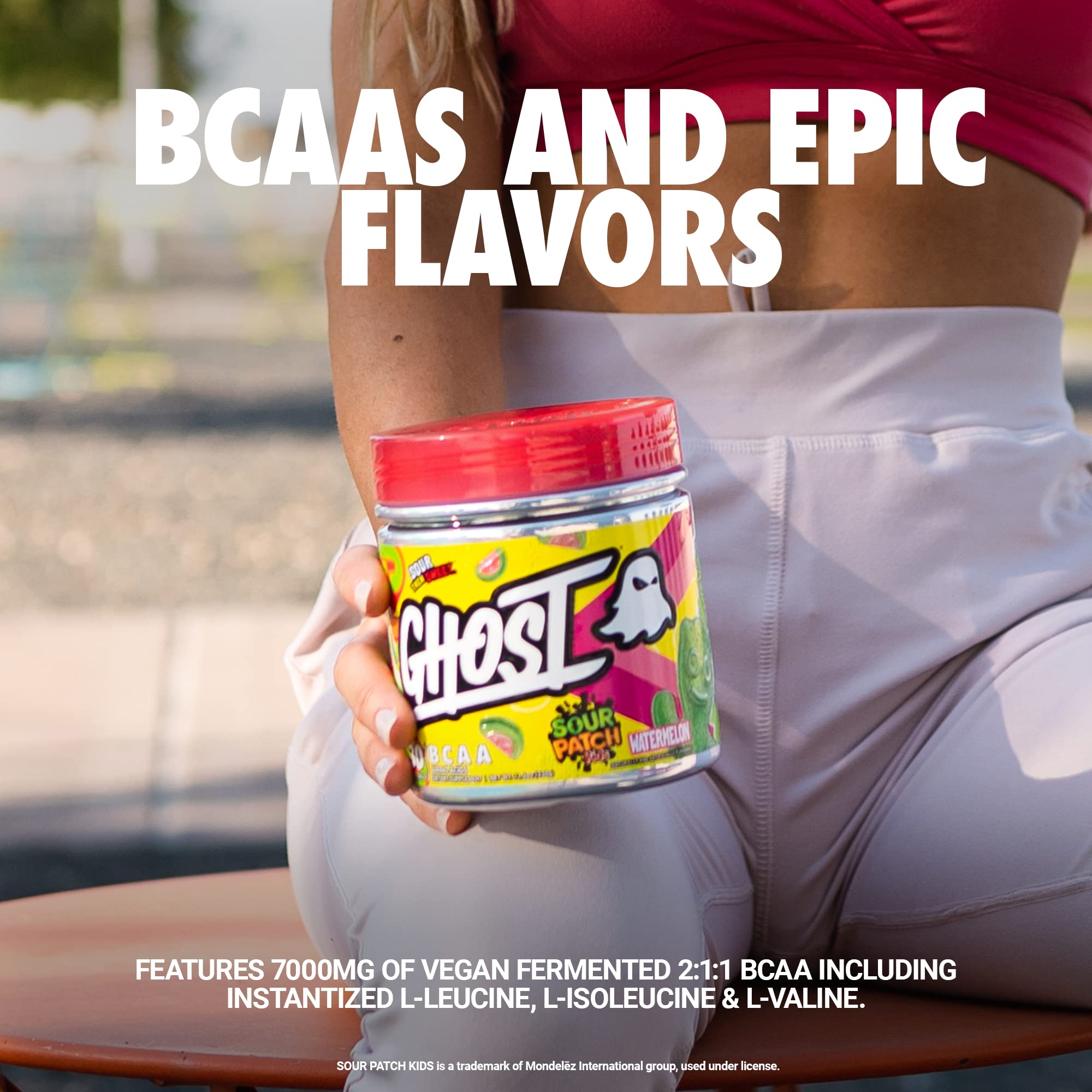 Foto 3 pulgar | Suplemento De Aminoácidos Ghost En Polvo De Bcaa, Sour Patch, 30 Dosis - Venta Internacional.