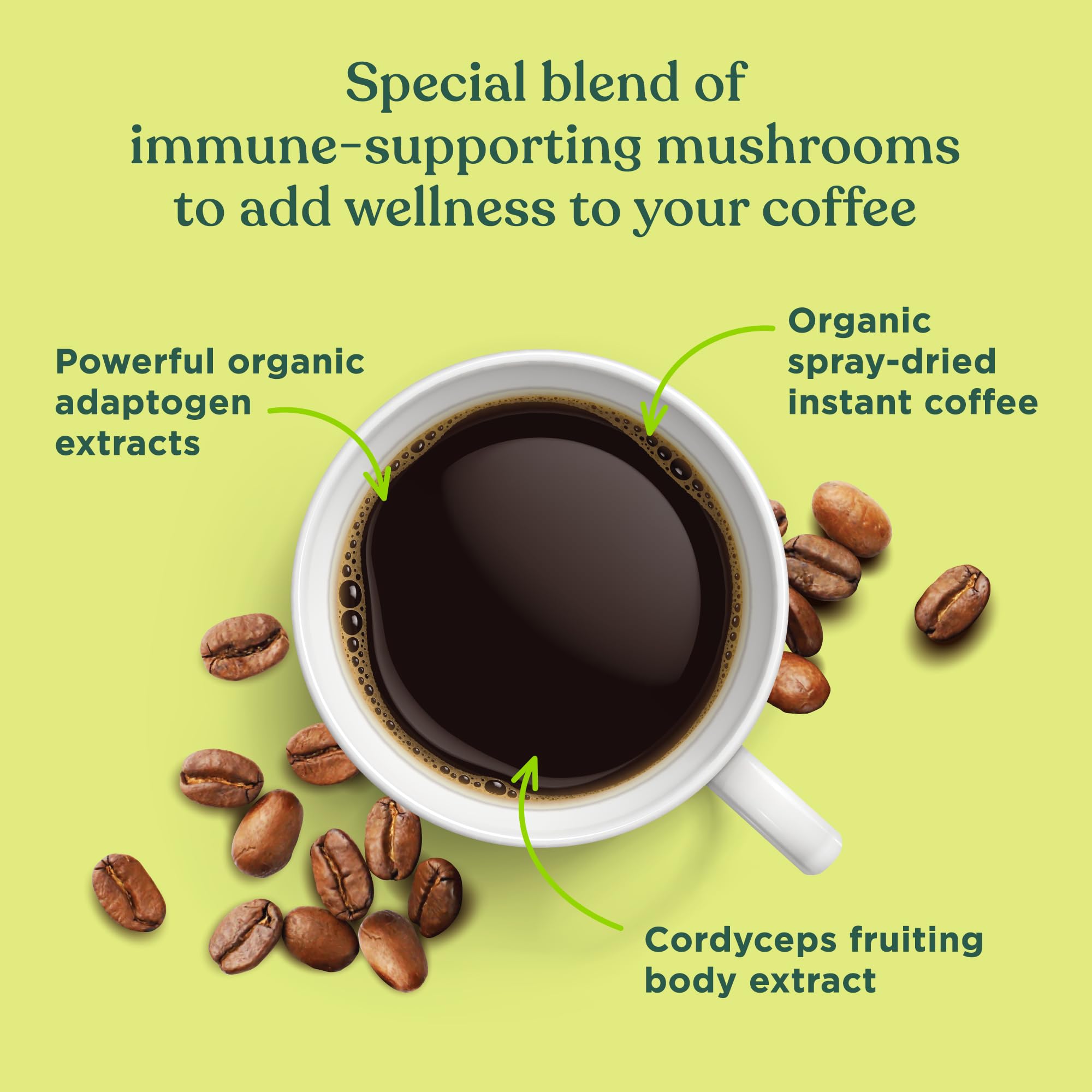 Foto 4 pulgar | Café Four Sigmatic Organic Instant Con Cordyceps, 10 Paquetes - Venta Internacional.