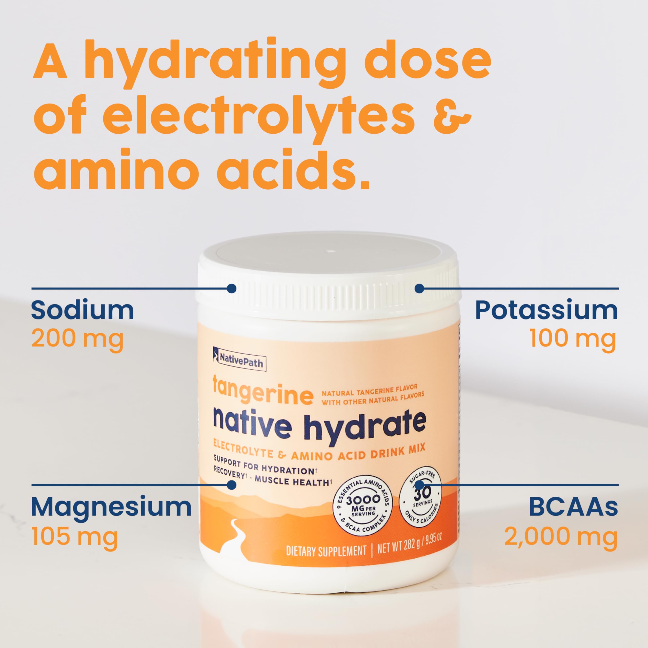 Foto 6 | Electrolitos En Polvo Nativepath Native Hydrate Tangerine 30 Porciones - Venta Internacional.
