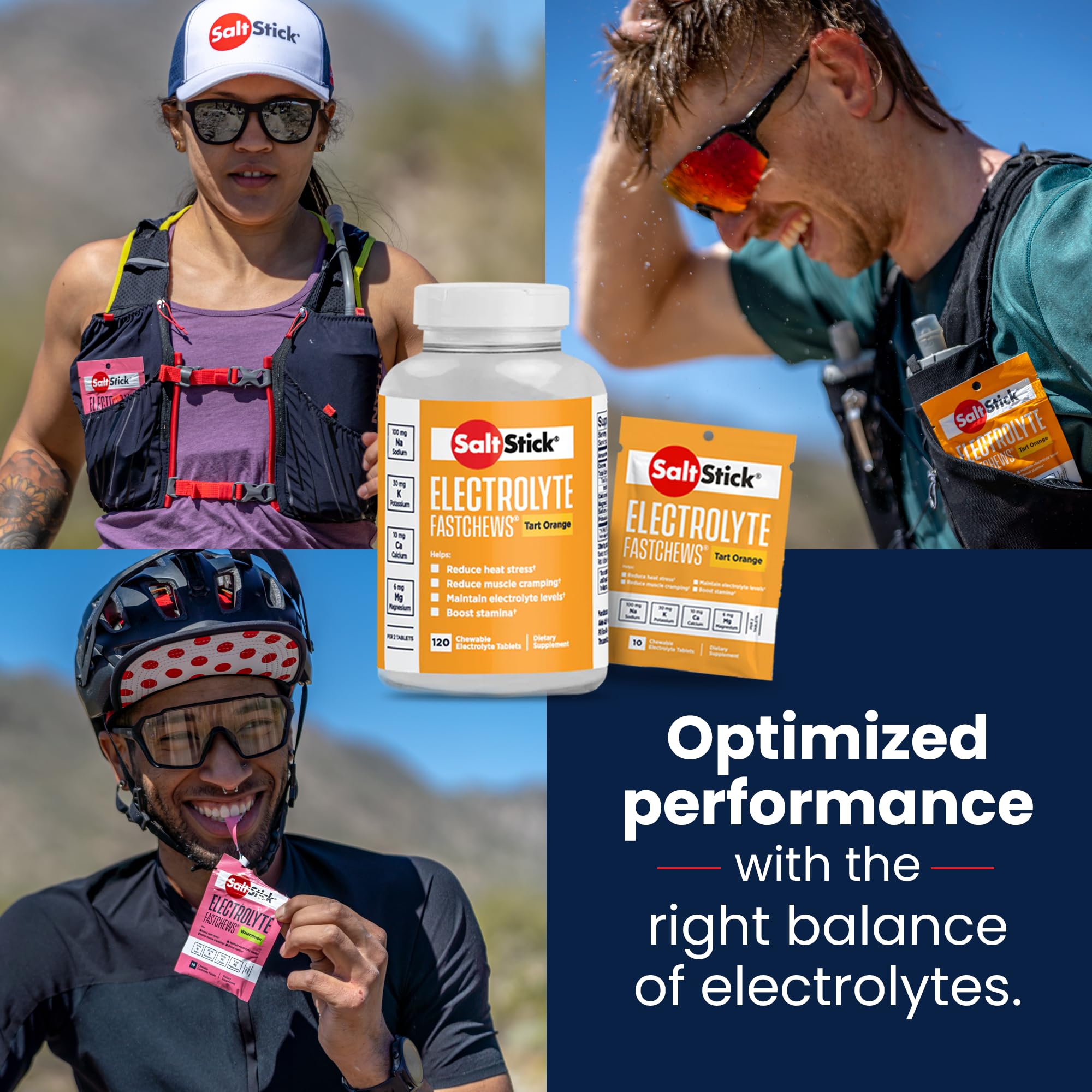 Foto 7 pulgar | Electrolyte Fastchews Saltstick Sabor Naranja 120 Comprimidos - Venta Internacional.