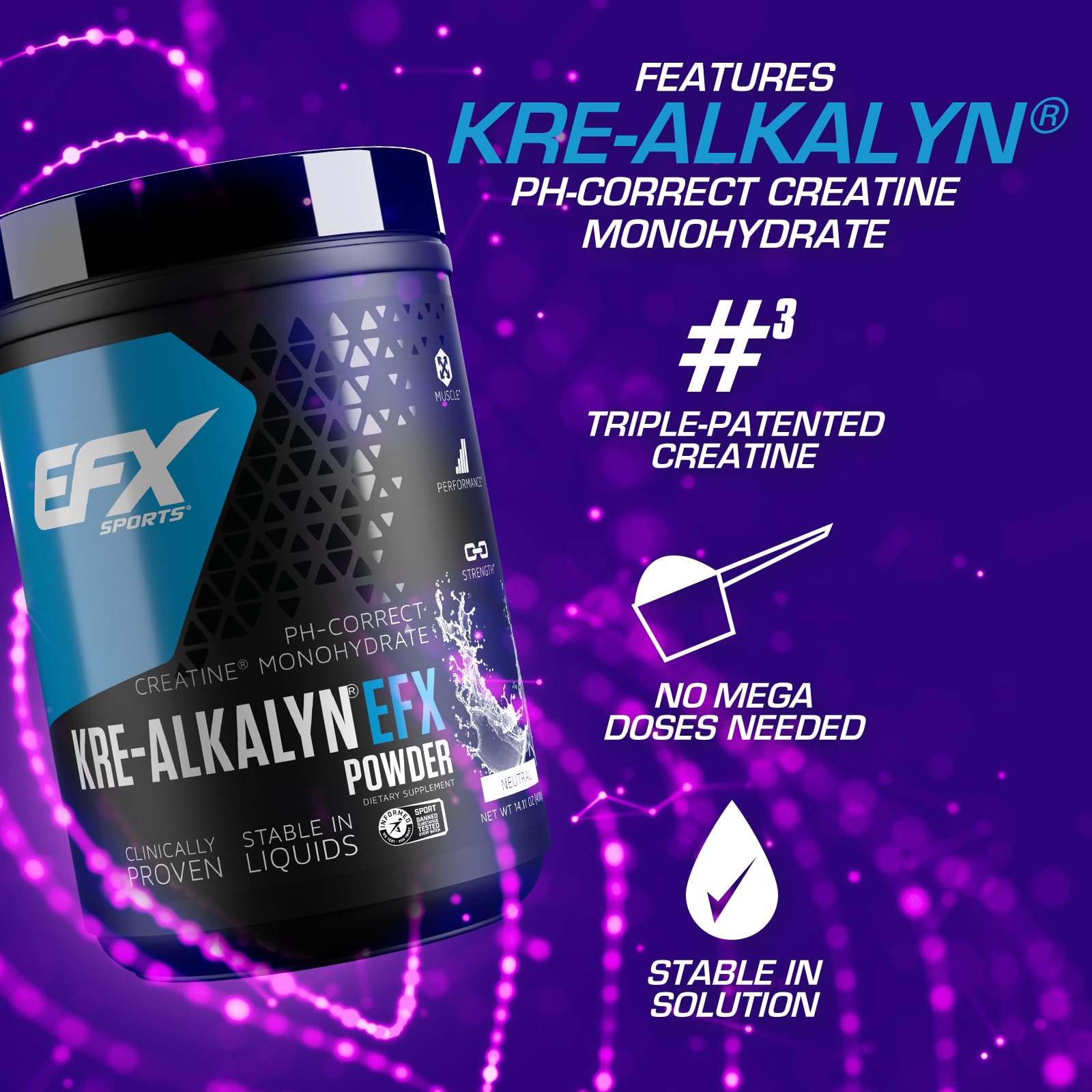 Foto 4 pulgar | Suplemento Efx Sports Kre-alkalyn Efx Powder 266 Porciones - Venta Internacional.