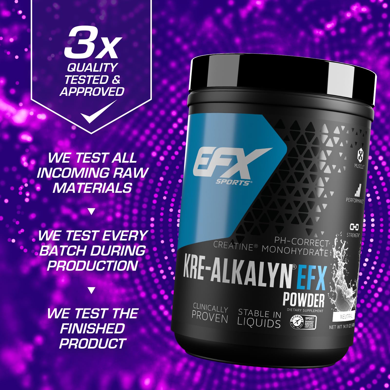 Foto 7 pulgar | Suplemento Efx Sports Kre-alkalyn Efx Powder 266 Porciones - Venta Internacional.