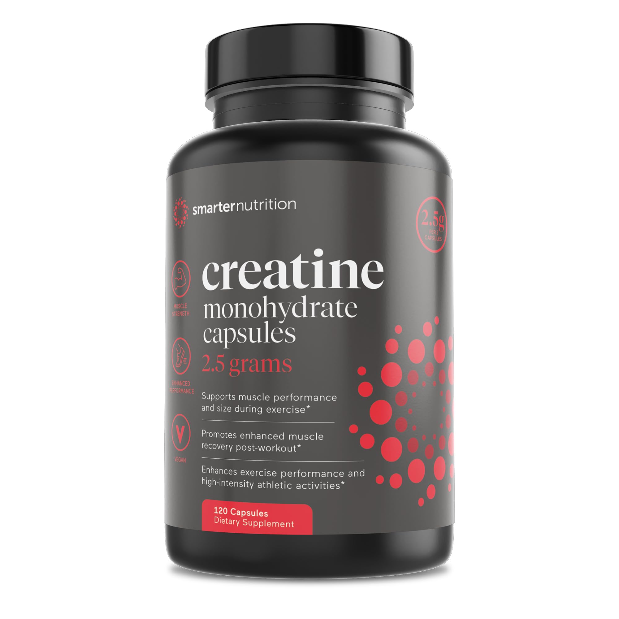 Foto 2 pulgar | Suplemento Smarter Nutrition Creatina 2500 Mg 120 Cápsulas - Venta Internacional.