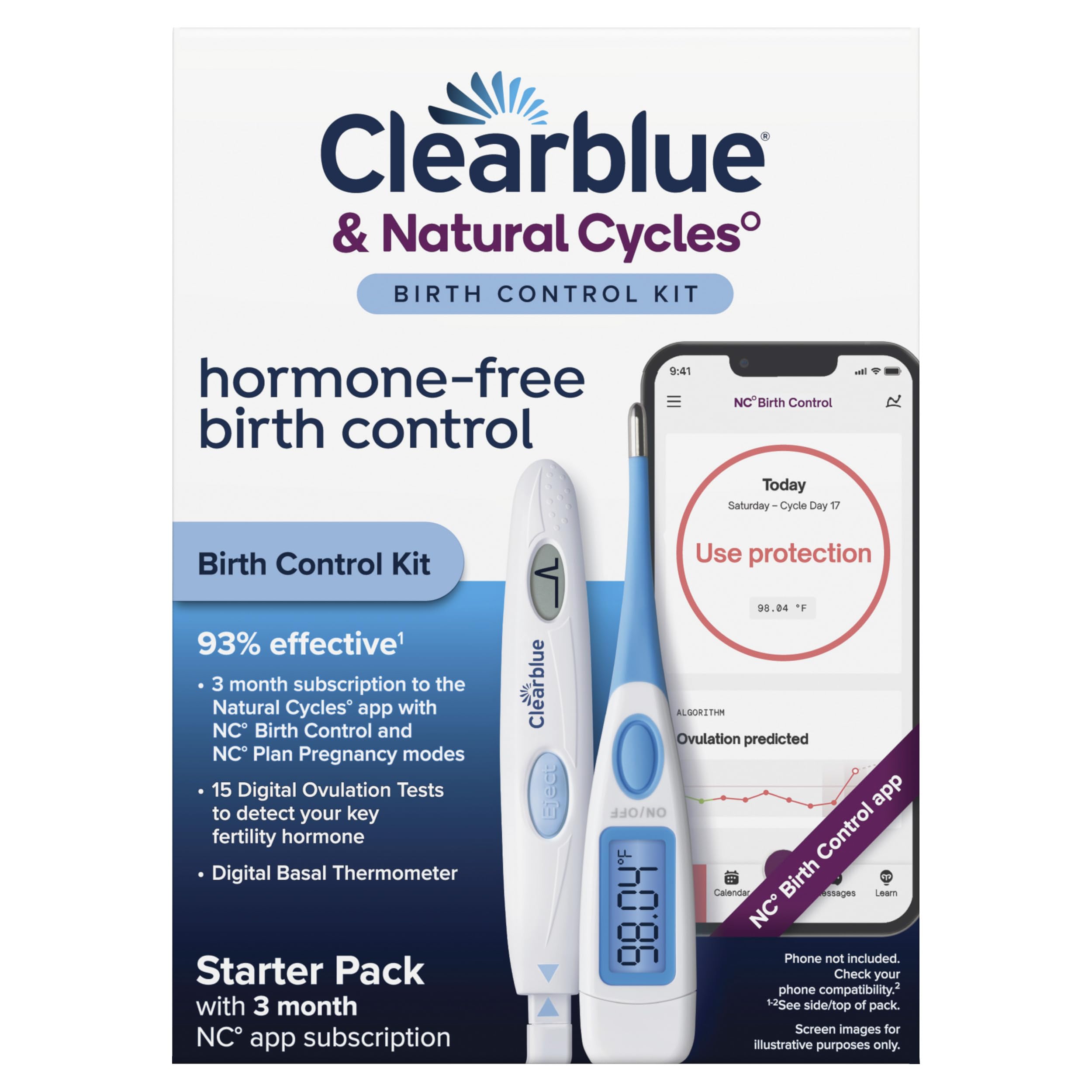 Foto 2 pulgar | Kit Anticonceptivo Clearblue Y Natural Cycles Con Suscripciones De 3 Meses - Venta Internacional.