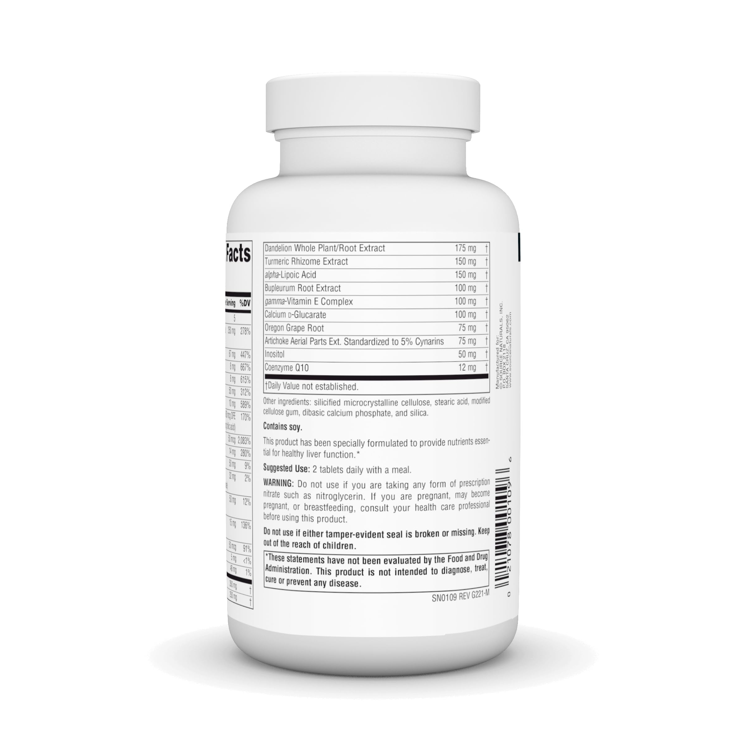 Foto 4 pulgar | Suplemento Source Naturals Liver Guard 120 Comprimidos - Venta Internacional.