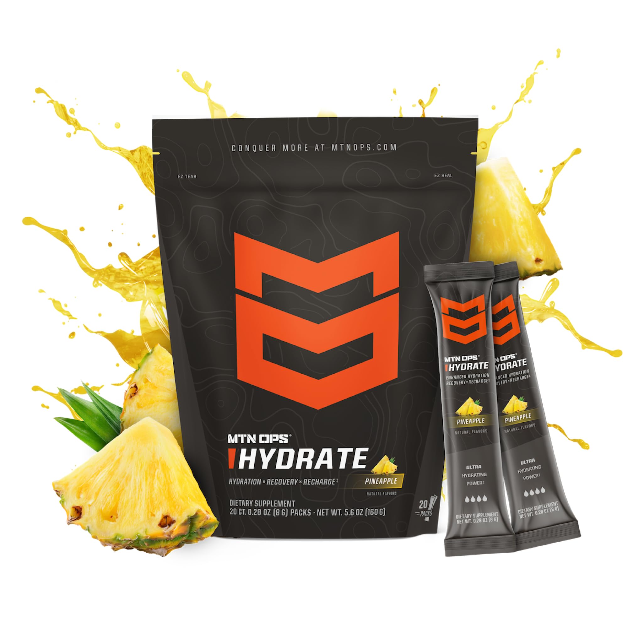 Foto 1 | Polvo Electrolítico Mtn Ops Hydrate Con 20 Paquetes De Piña - Venta Internacional.