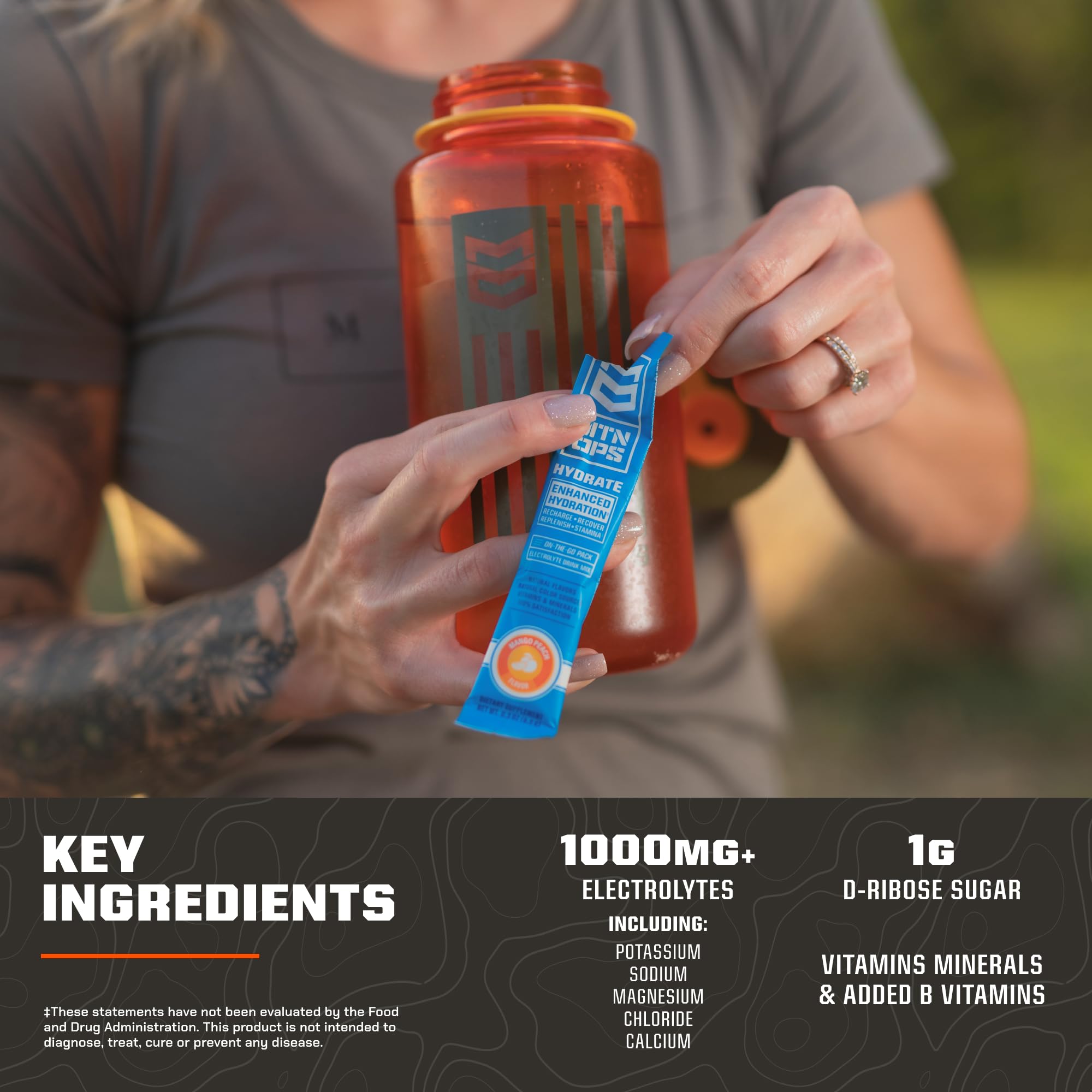 Foto 5 pulgar | Polvo Electrolítico Mtn Ops Hydrate Con 20 Paquetes De Piña - Venta Internacional.