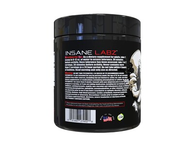Foto 2 | Polvo Para Antes Del Entrenamiento Insane Labz Psychotic Black Edition - Venta Internacional.