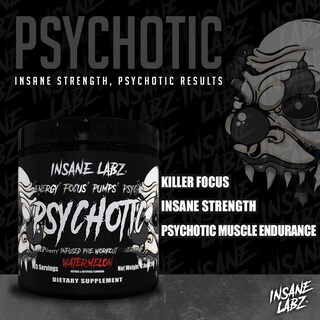 Foto 4 | Polvo Para Antes Del Entrenamiento Insane Labz Psychotic Black Edition - Venta Internacional.