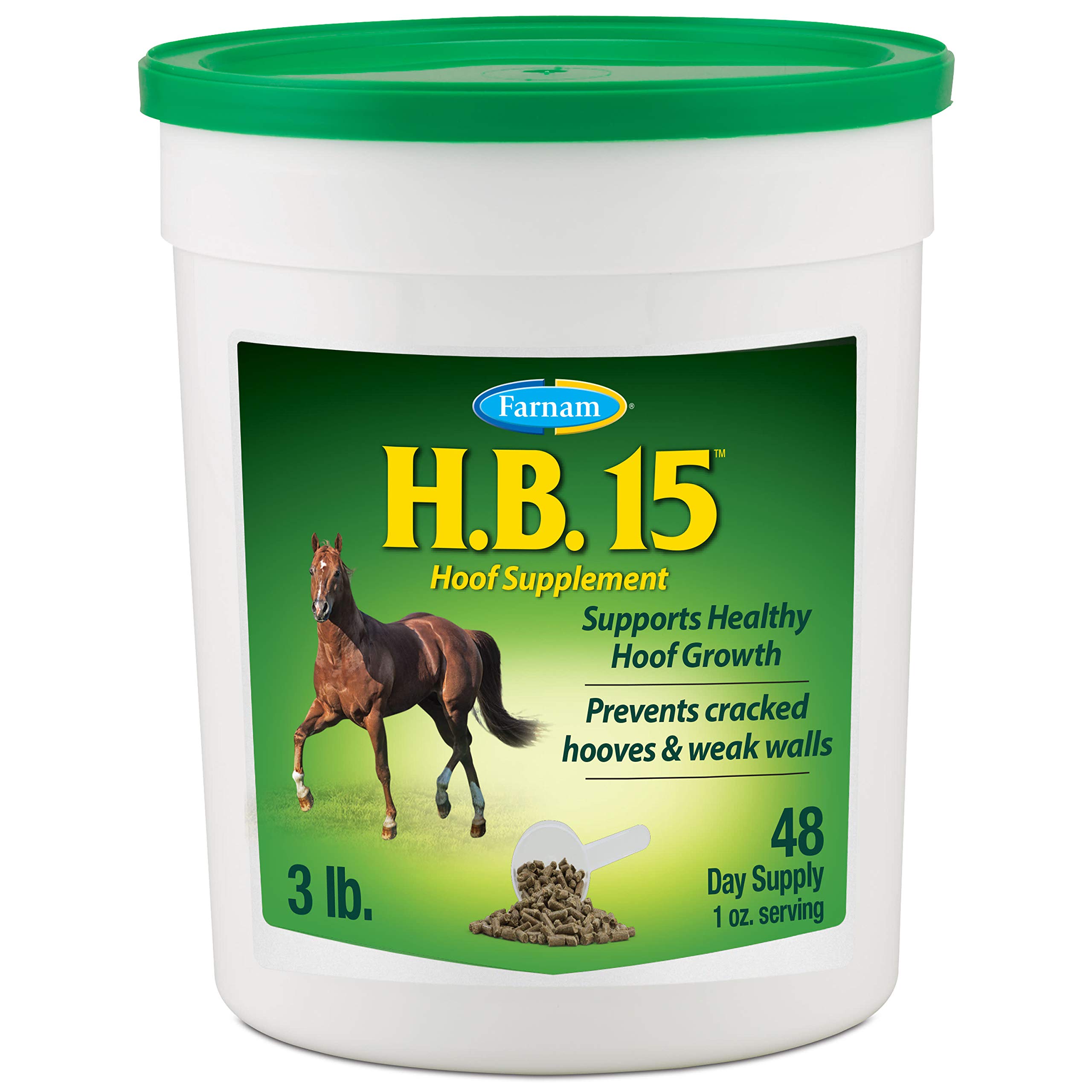 Foto 2 pulgar | El Suplemento Farnam Hb 15 Hoof Apoya Un Crecimiento Saludable De 1,36 Kg - Venta Internacional.