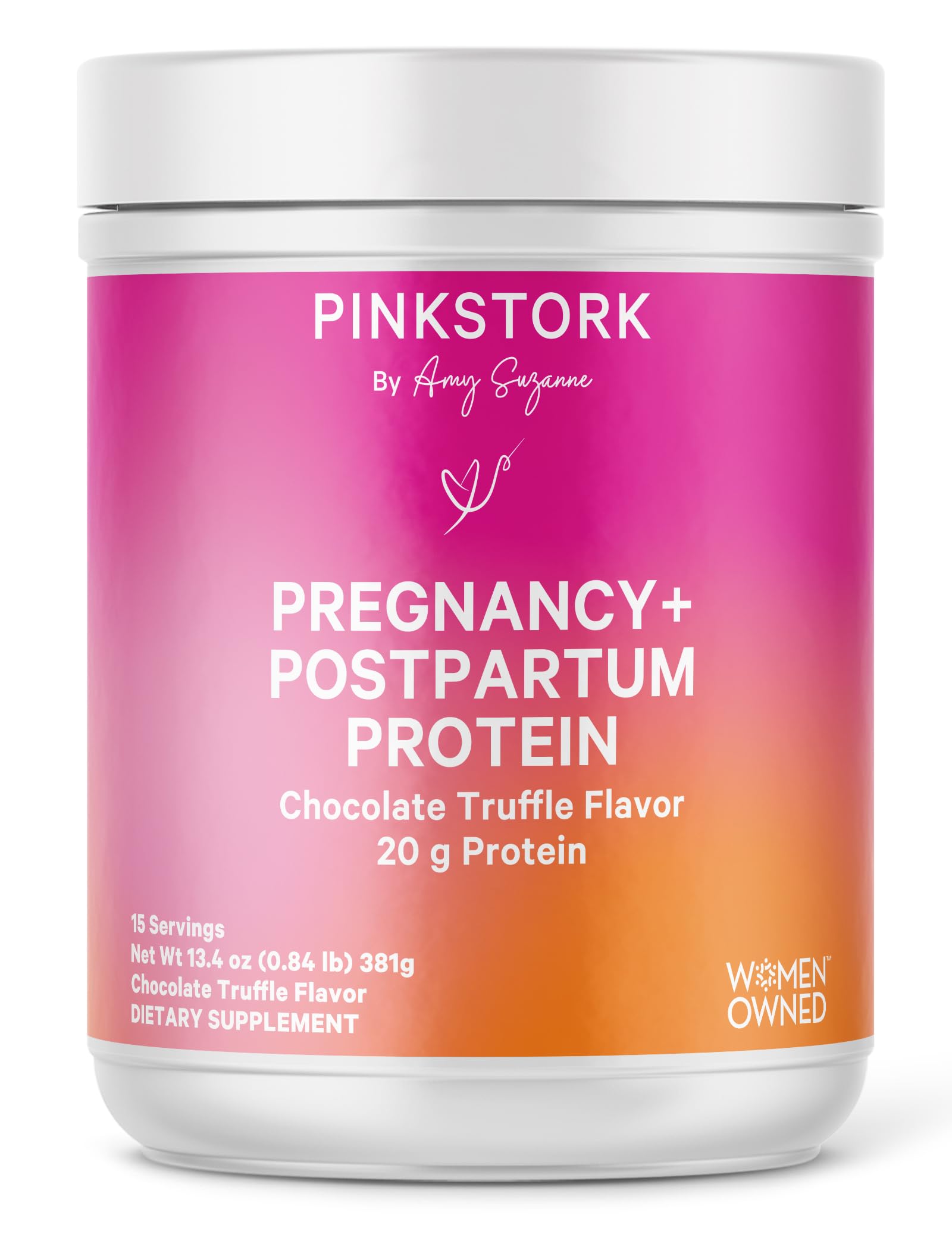 Foto 1 | Proteína En Polvo Pink Stork Pregnancy Postparto, 20 G, Chocolate - Venta Internacional.