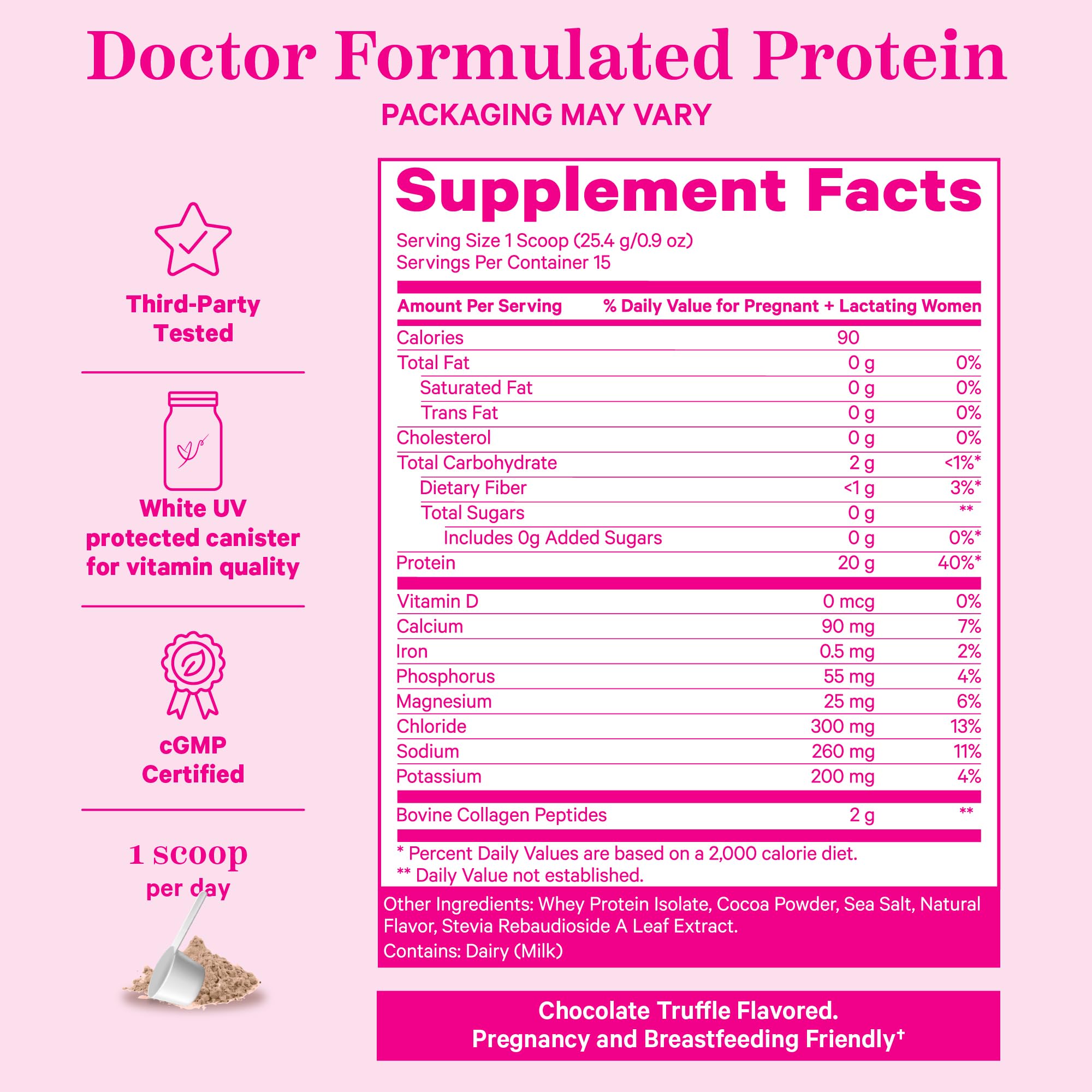 Foto 4 pulgar | Proteína En Polvo Pink Stork Pregnancy Postparto, 20 G, Chocolate - Venta Internacional.