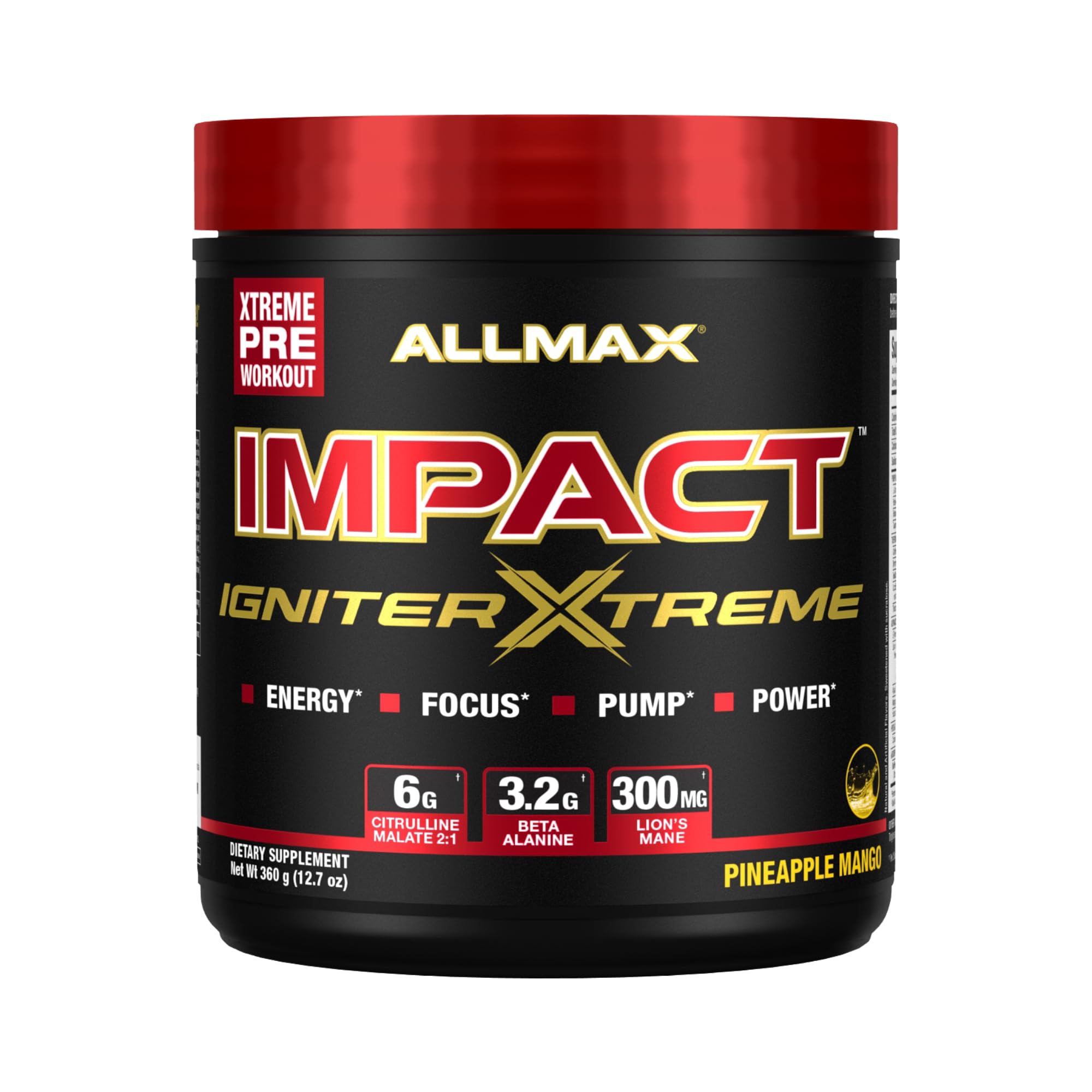 Foto 2 pulgar | Polvo Para Antes Del Entrenamiento Allmax Nutrition Impact Igniter Extreme - Venta Internacional.