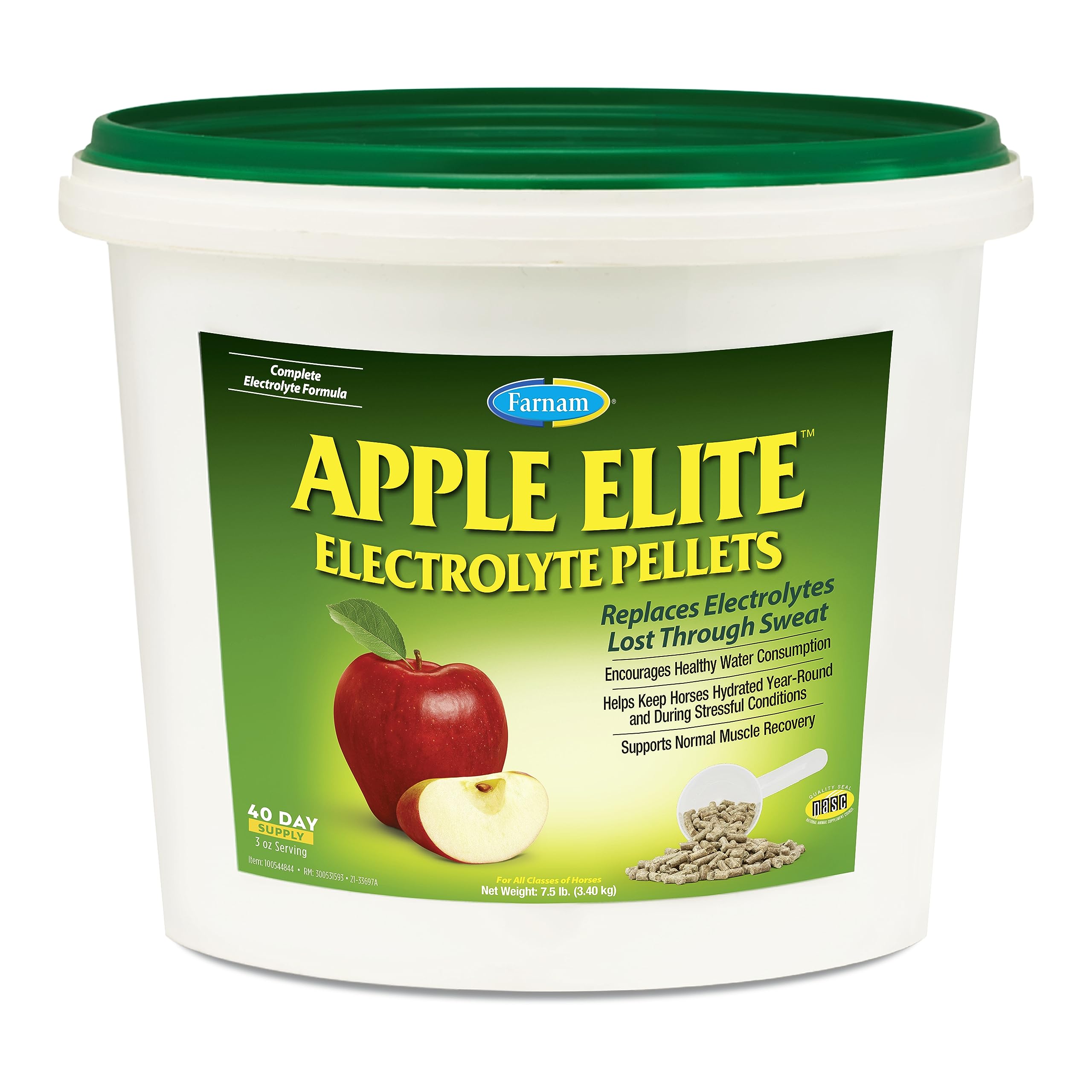 Foto 2 pulgar | Pellets De Electrolitos Farnam Apple Elite, 3,4 Kg, Suministro Para 40 Días - Venta Internacional.