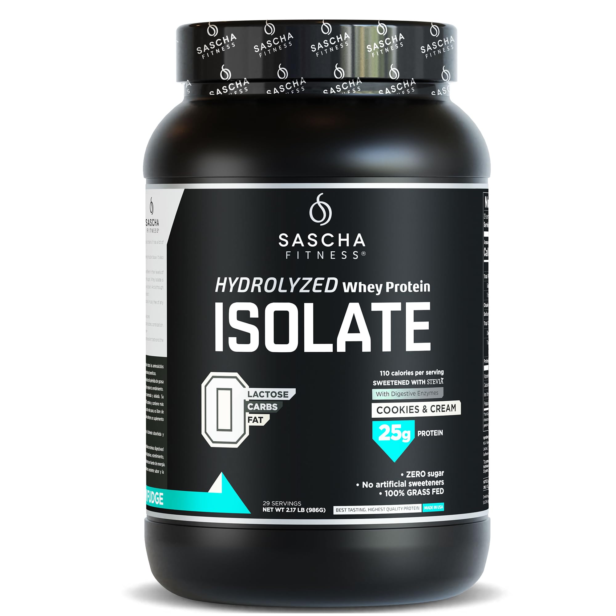 Foto 2 pulgar | Proteína En Polvo De Suero Hidrolizado Sascha Fitness Aislada 2 Kg - Venta Internacional.
