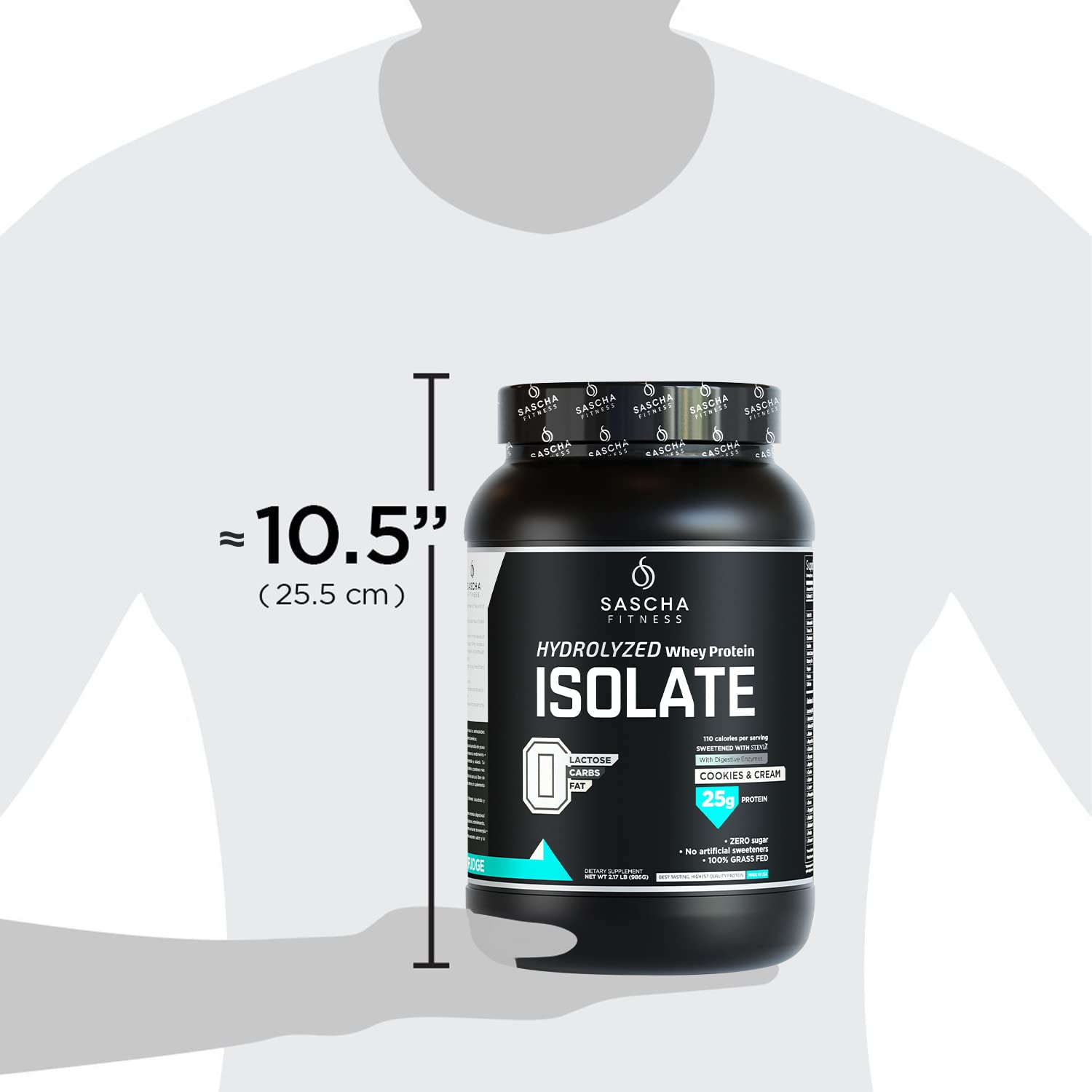 Foto 8 pulgar | Proteína En Polvo De Suero Hidrolizado Sascha Fitness Aislada 2 Kg - Venta Internacional.
