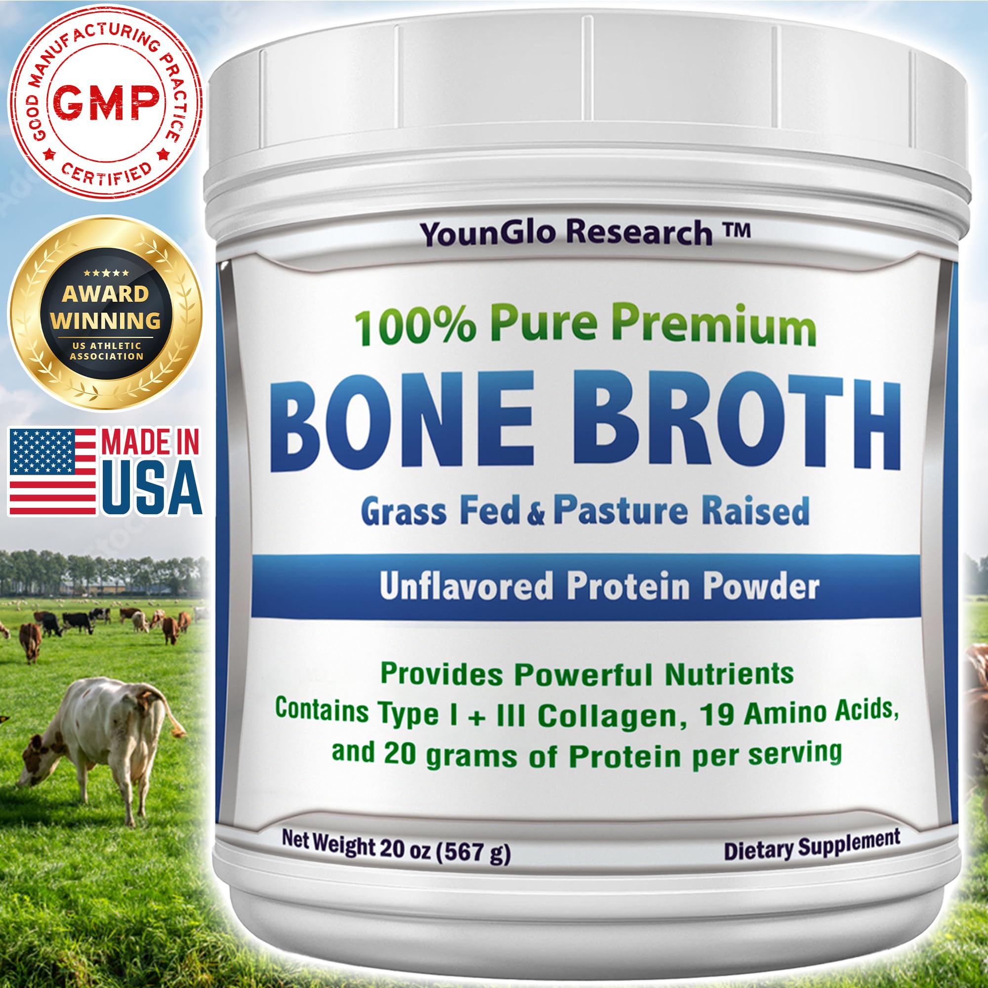 Foto 3 pulgar | Proteína En Polvo De Caldo De Huesos Younglo Research Beef 600 Ml - Venta Internacional.