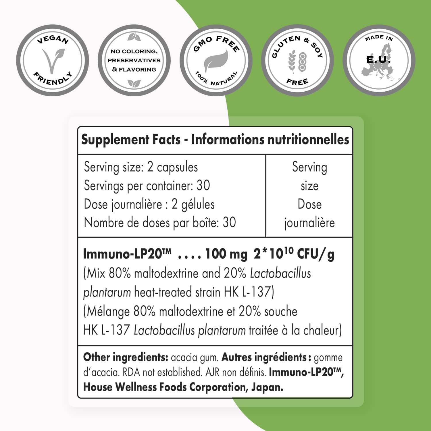 Foto 3 | Suplemento Supersmart Lactobacillus Plantarum Postbiotic 20b Cfu - Venta Internacional.