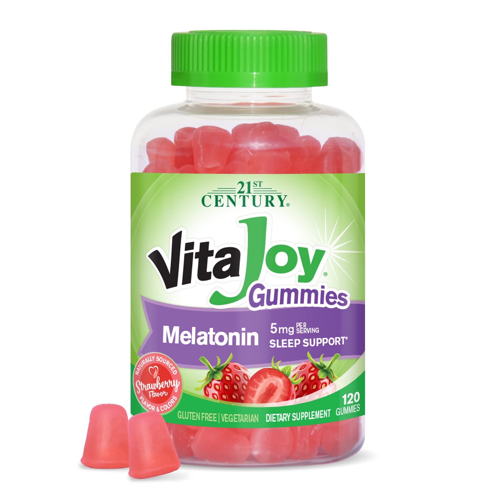 Foto 2 pulgar | Gomitas Vitajoy Con Melatonina Y Fresa Del Siglo Xxi, 120 Unidades - Venta Internacional.