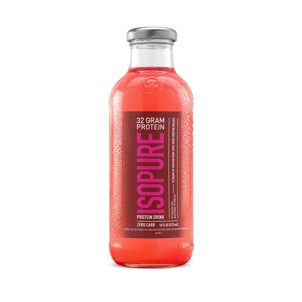 Bebida Proteica Isopure Zero Carb 32 G De Proteína 473 Ml (12 Botellas) - Venta Internacional.