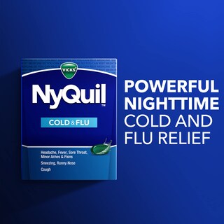 Foto 3 | Líquido Para Aliviar El Resfriado Y La Gripe Medicine Vicks Nyquil, 24 Cápsulas Líquidas - Venta Internacional.