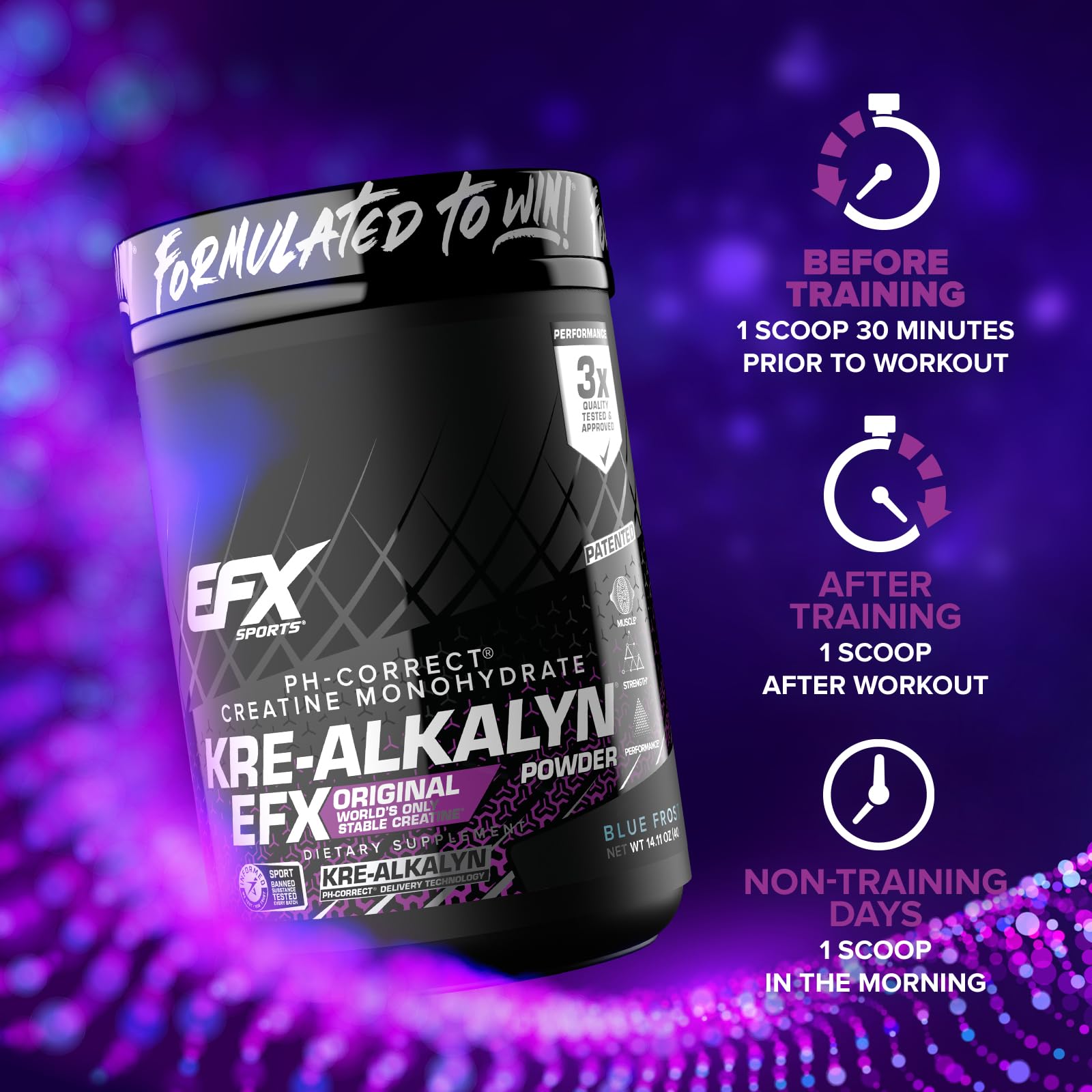 Foto 5 pulgar | Suplemento Efx Sports Kre-alkalyn Efx Powder 200 Porciones - Venta Internacional.