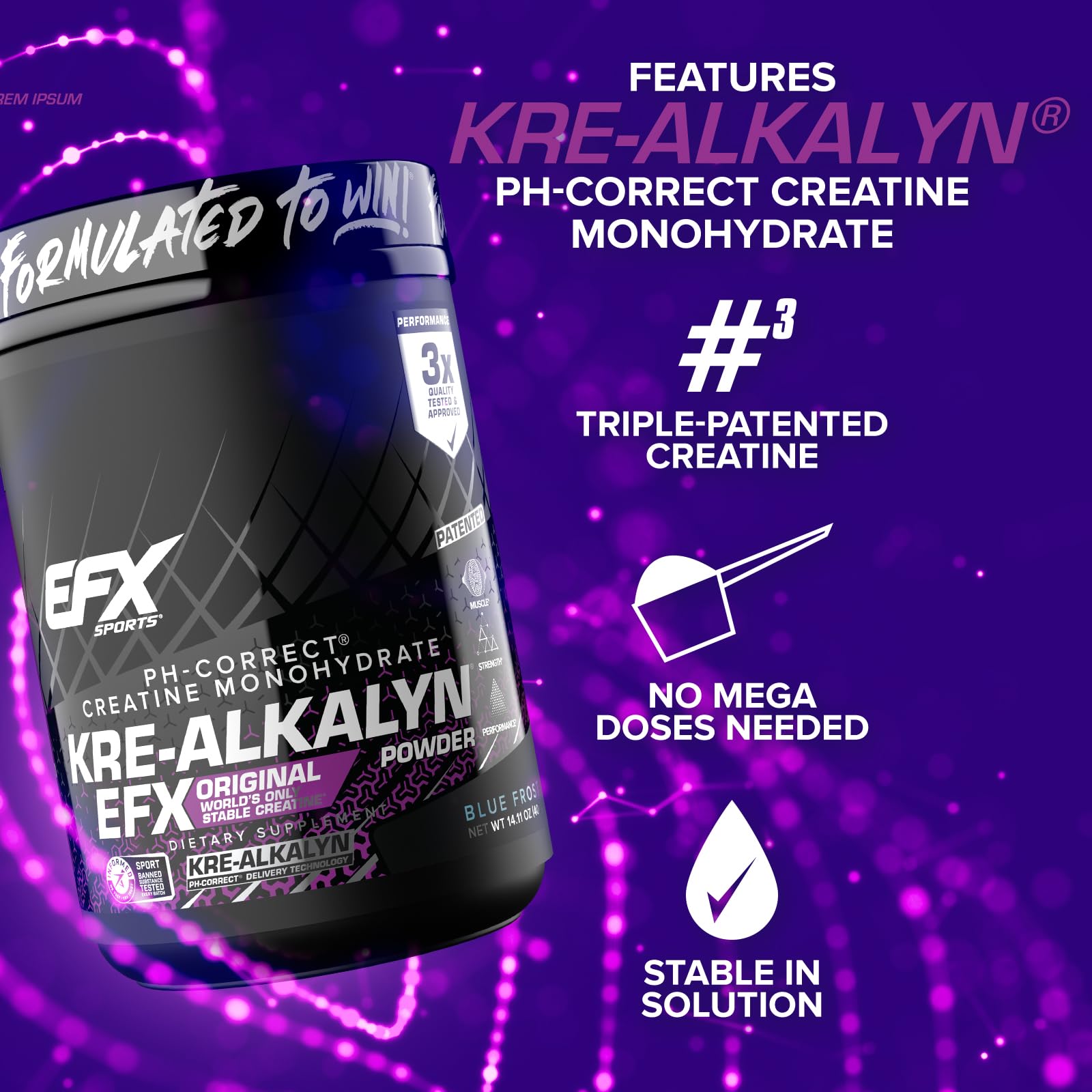 Foto 7 pulgar | Suplemento Efx Sports Kre-alkalyn Efx Powder 200 Porciones - Venta Internacional.
