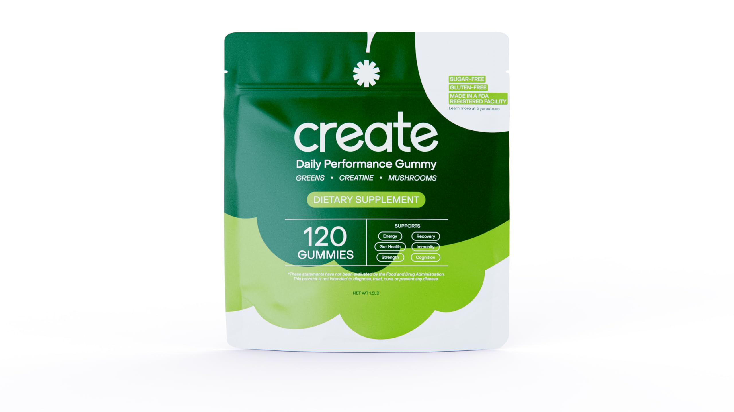 Foto 2 pulgar | Gomita Supplement Create Daily Performance Con 1 G De Creatina - Venta Internacional.